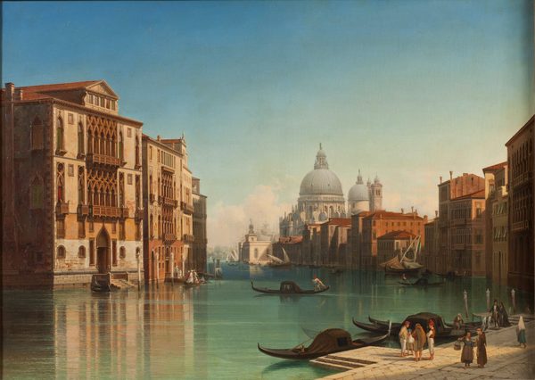 View of Canal Grande in Venice by Gustaf Wilhelm Palm