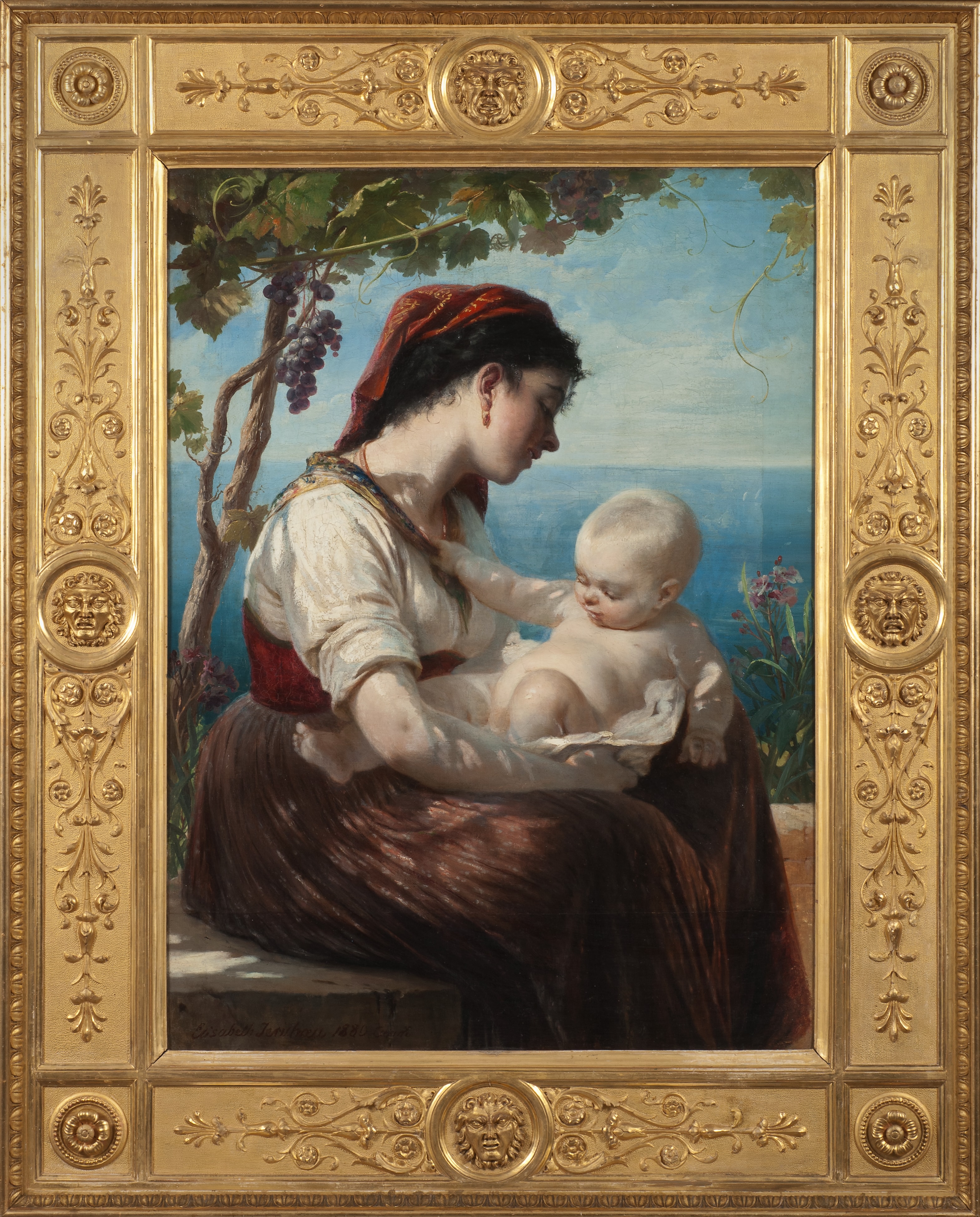 Young Mother and her Child by Elisabeth Baumann