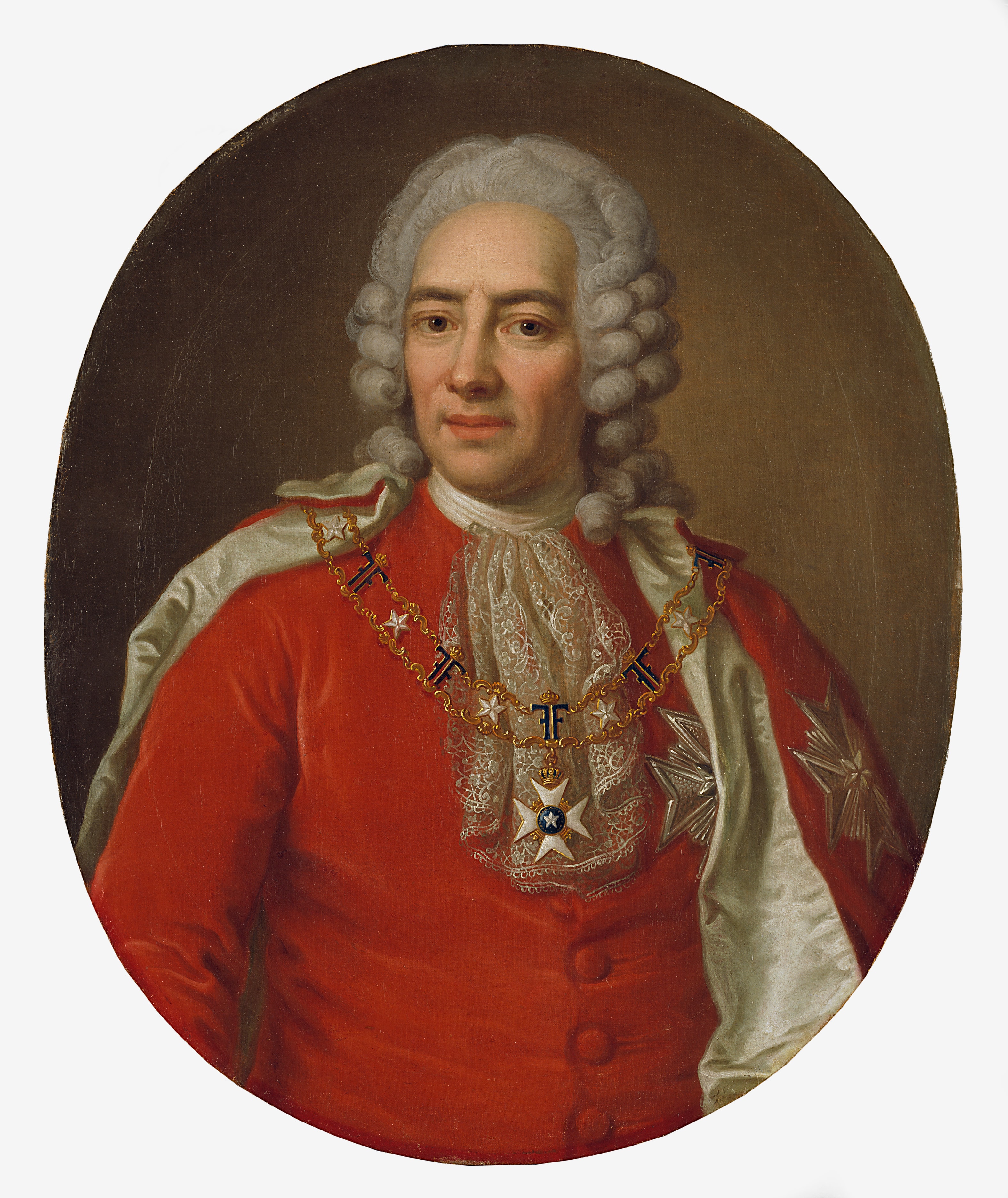 Nils Esbjörnsson Reuterholm, 1676-1756, gift med Hedvig Sofia von Leopold by Ulrika Pasch