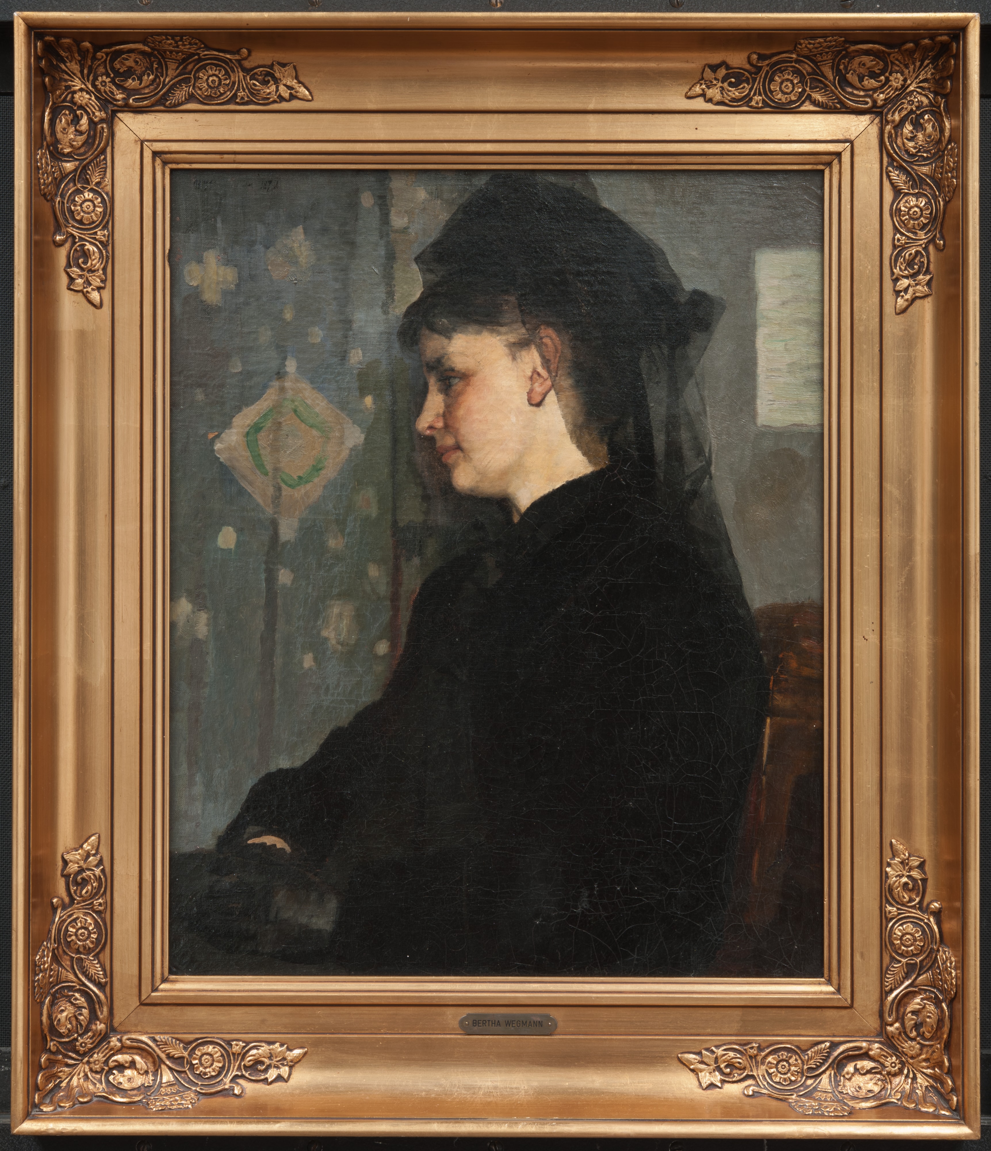 Woman in Black by Bertha Wegmann