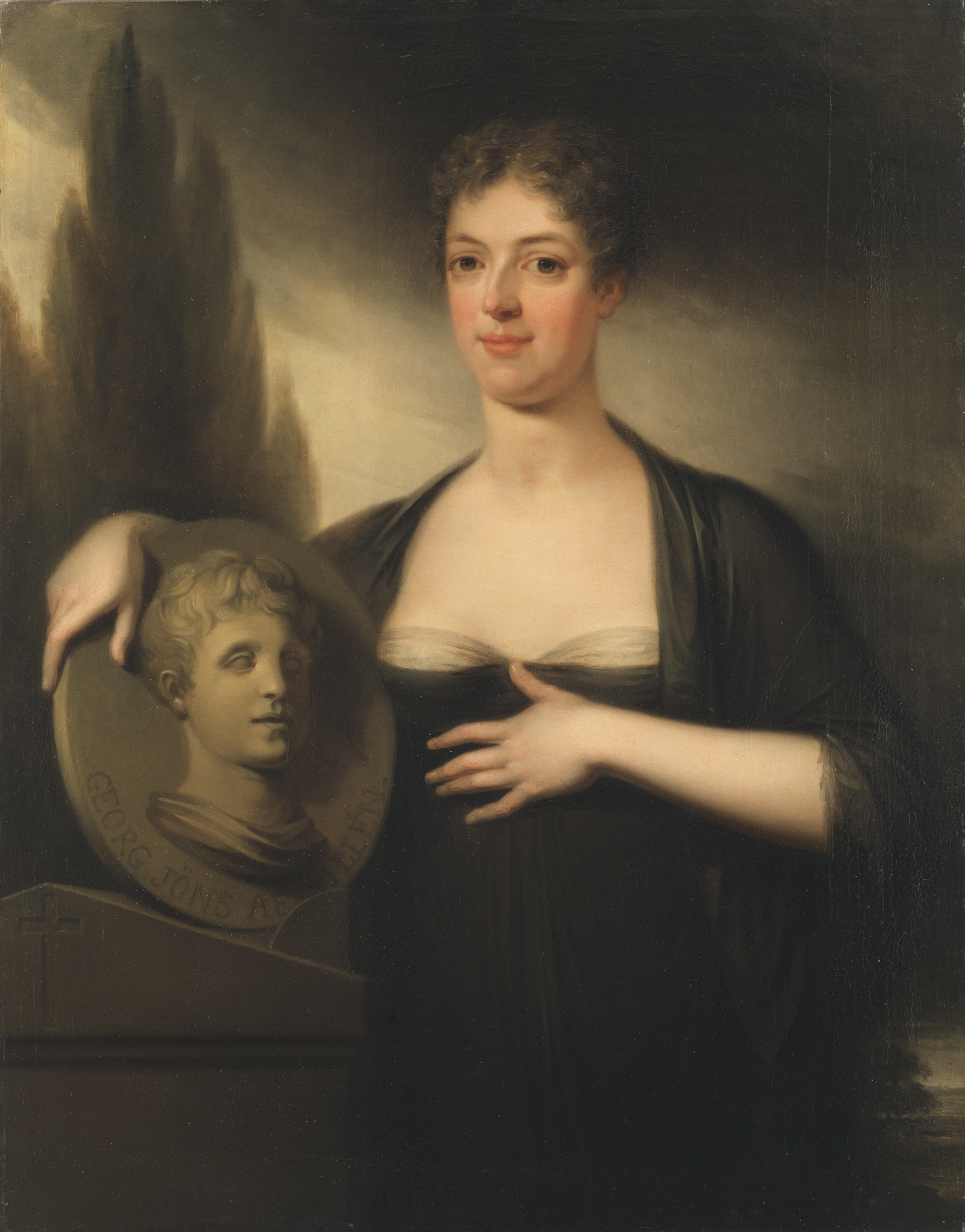 Porträtt av Christina Maria von Hermanson (1768-1810) by Carl Frederik von Breda