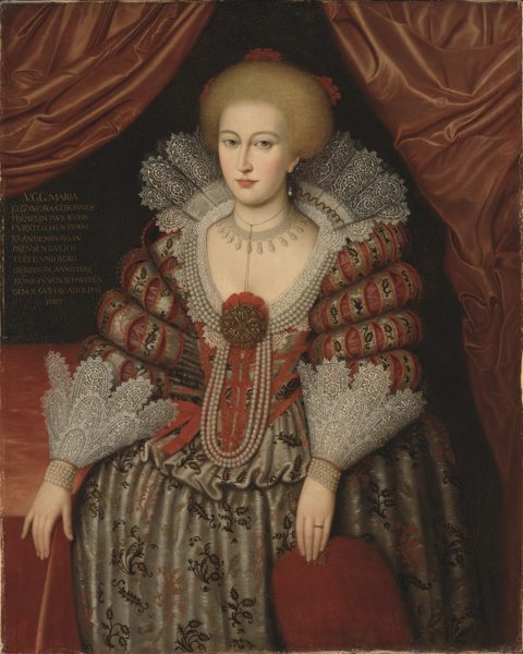 Maria Eleonora (1599-1655), Princess of Brandenburg, Queen of Sweden by Michiel Jansz. van Mierevelt