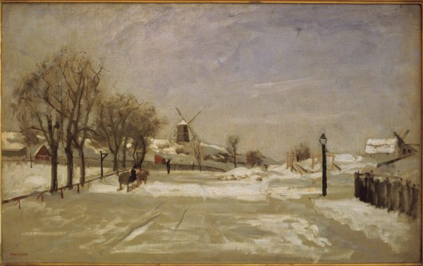 Winter. View of Eriksberg, Stockholm by Carl Skånberg