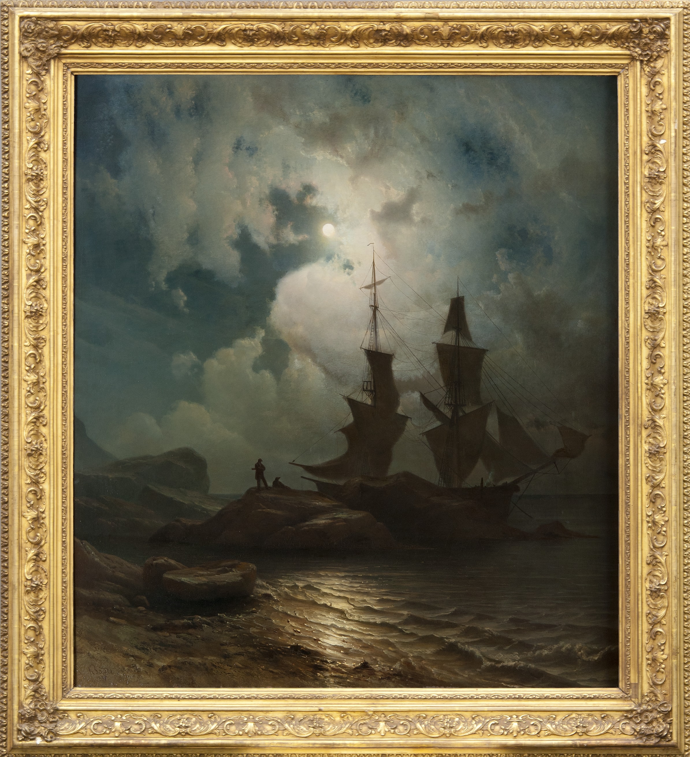 Moonlight on the Coast of Norway by Knud Baade
