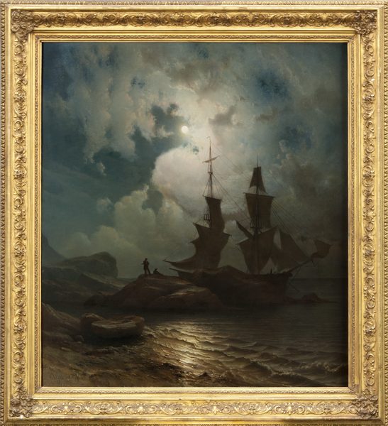Moonlight on the Coast of Norway by Knud Baade