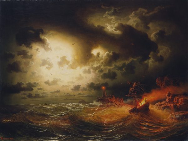 Burning Steamer by Marcus Larson