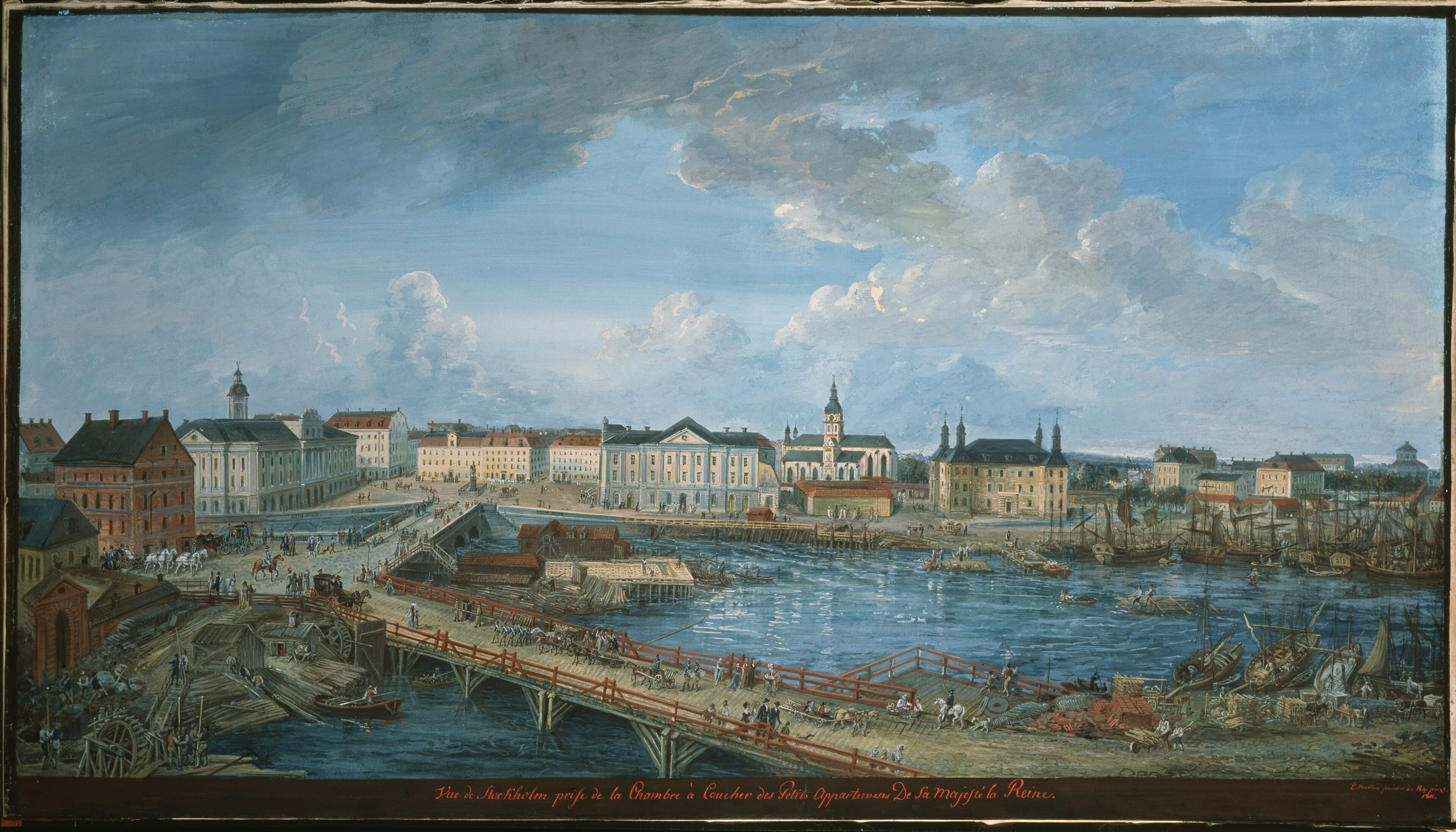 View of Stockholm. by Elias Martin