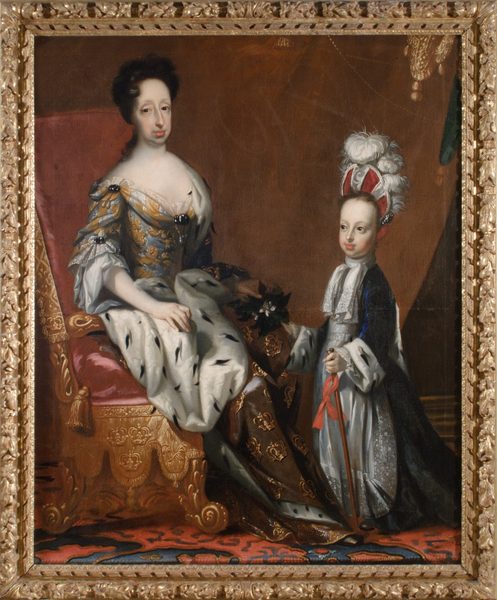 Hedvig Eleonora, 1636-1715, drottning av Sverige och Karl Fredrik, 1700-1739, hertig av Holstein by David von Krafft