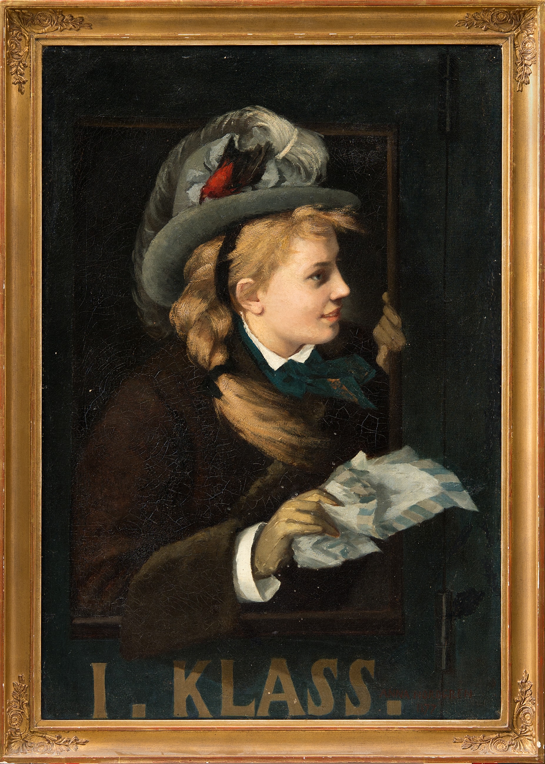 Lady in a Train Window by Anna Nordgren