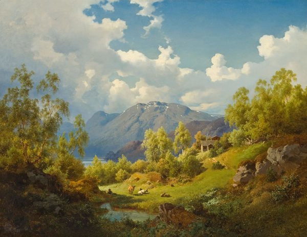 Landscape. Motif from the Numme Valley in Norway by Joachim Frich