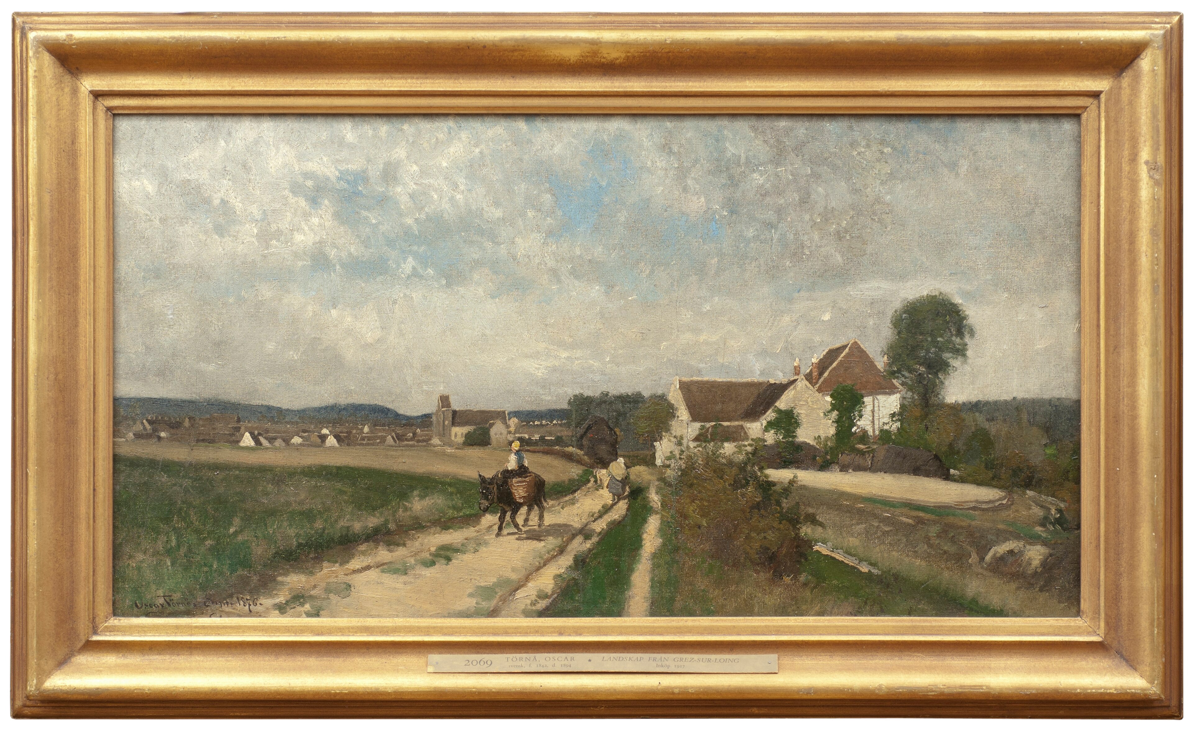 Landscape near Grez-sur-Loing by Oskar Emil Törnå