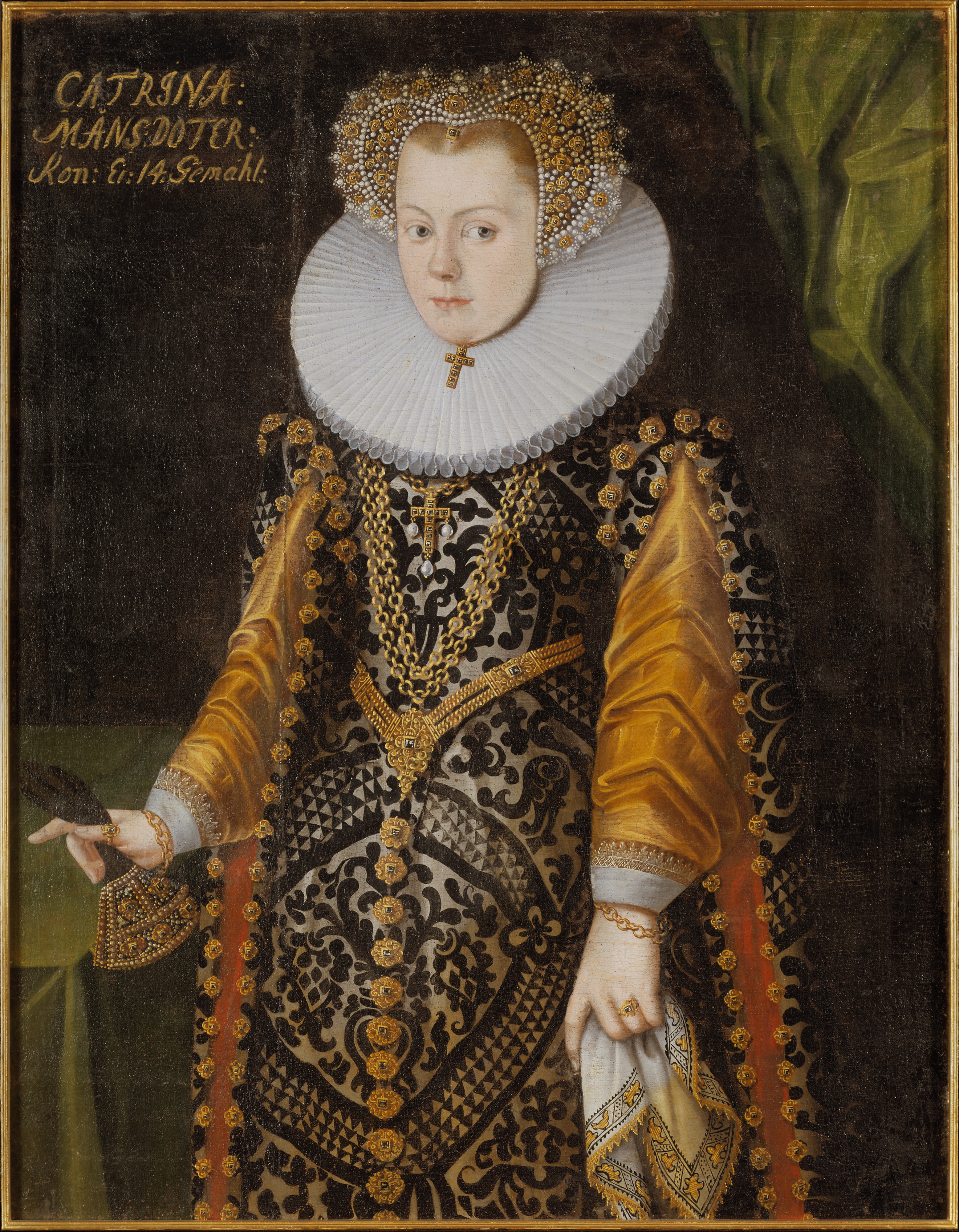 Okänd kvinna, tidigare kallad Elisabet, 1549-1597, prinsessa av Sverige, hertiginna av Mecklenburg by Unidentified painter