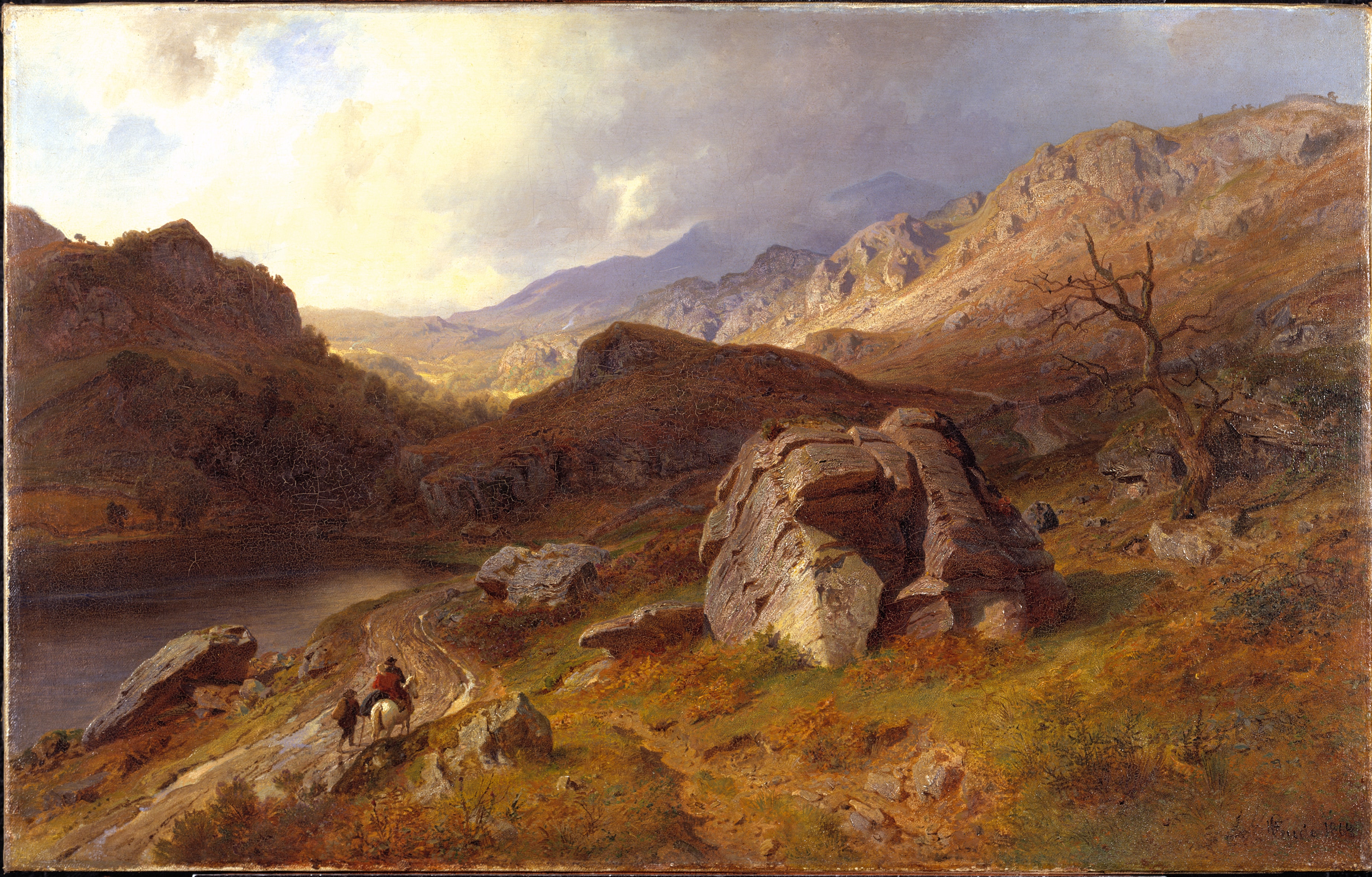 Lledr Valley in Wales by Hans Gude