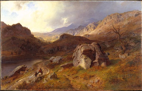 Lledr Valley in Wales by Hans Gude