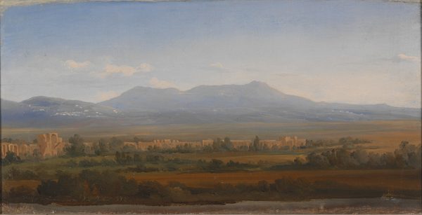 View from the Albano Mountains. Study by Gustaf Wilhelm Palm