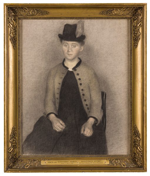 Ida Ilsted, the Artist's Wife by Vilhelm Hammershøi