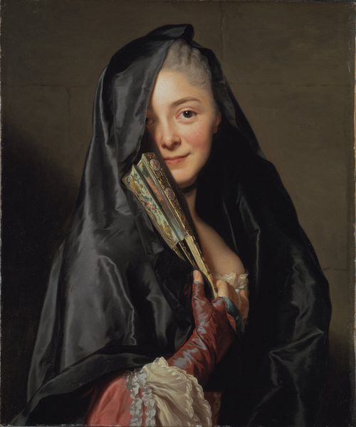 Die Dame mit dem Schleier by Alexander Roslin