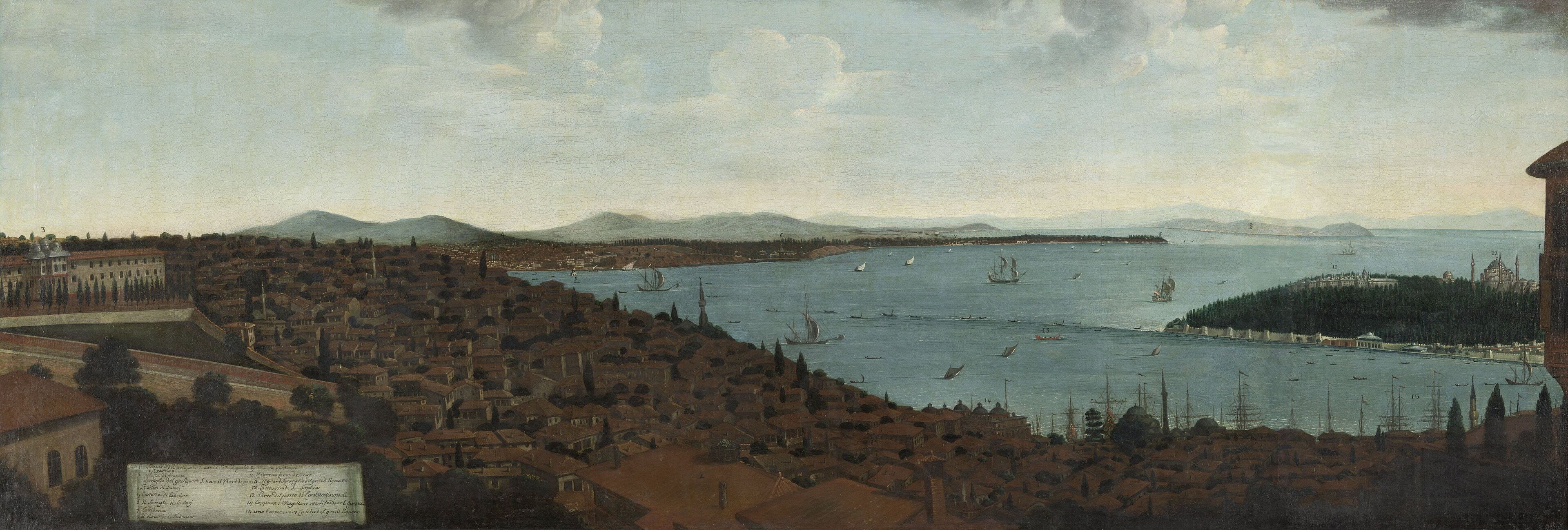 Gezicht op Constantinopel en het Serail vanuit de Hollandse ambassade Rijksmuseum Amsterdam SK-A-4083 by Italy