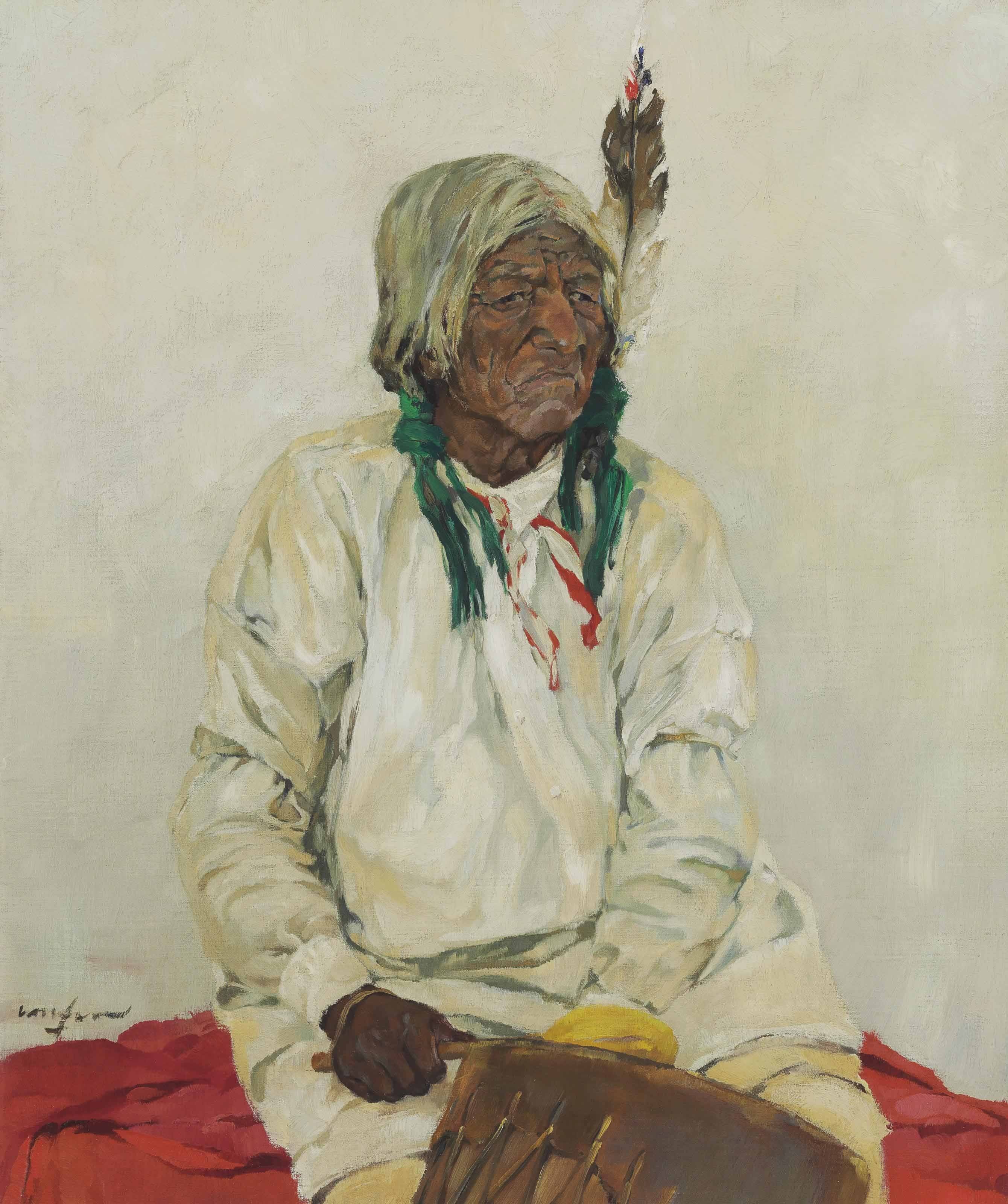 El Cacique del Pueblo by Walter Ufer