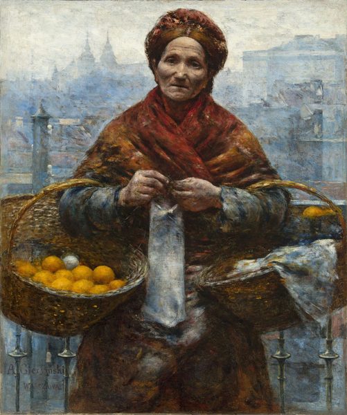 Jewess with Oranges by Aleksander Gierymski