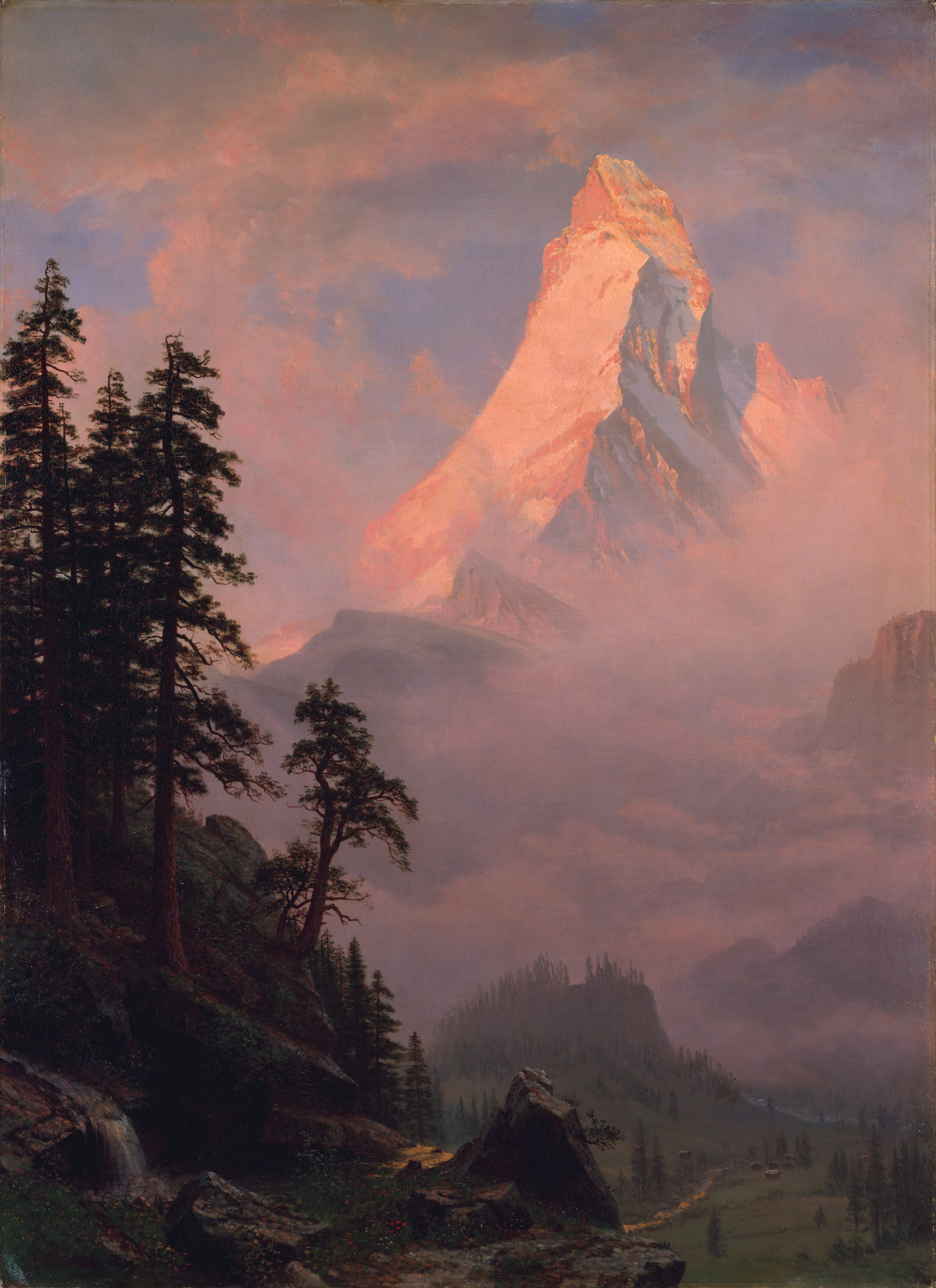 Sunrise on the Matterhorn by Albert Bierstadt