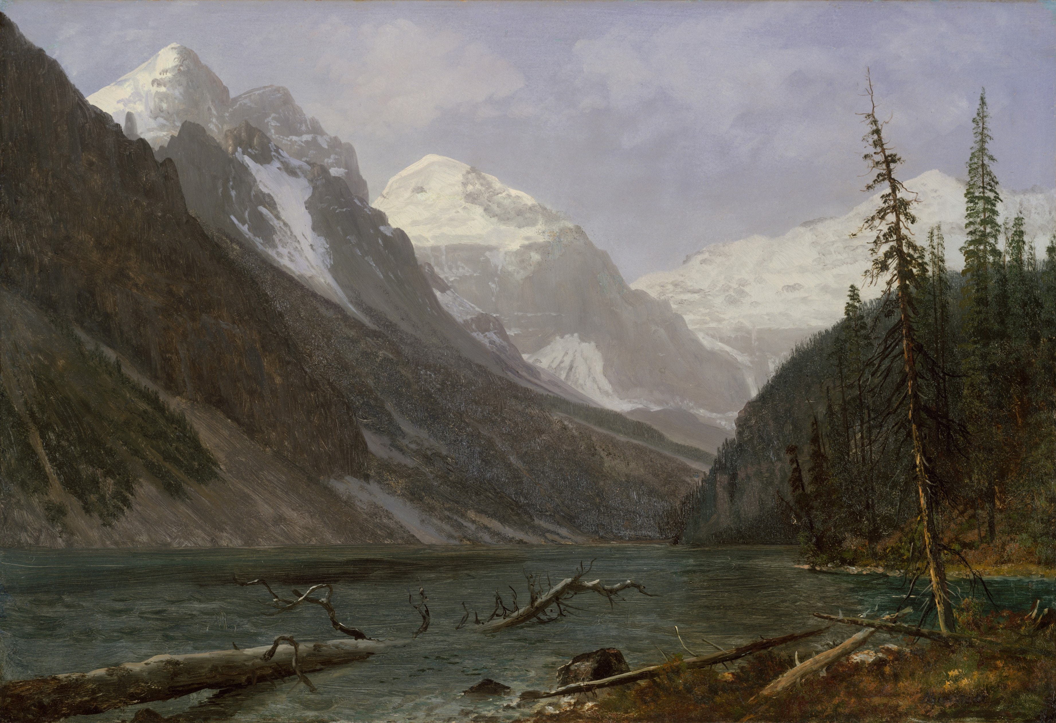 Canadian Rockies (Lake Louise) by Albert Bierstadt