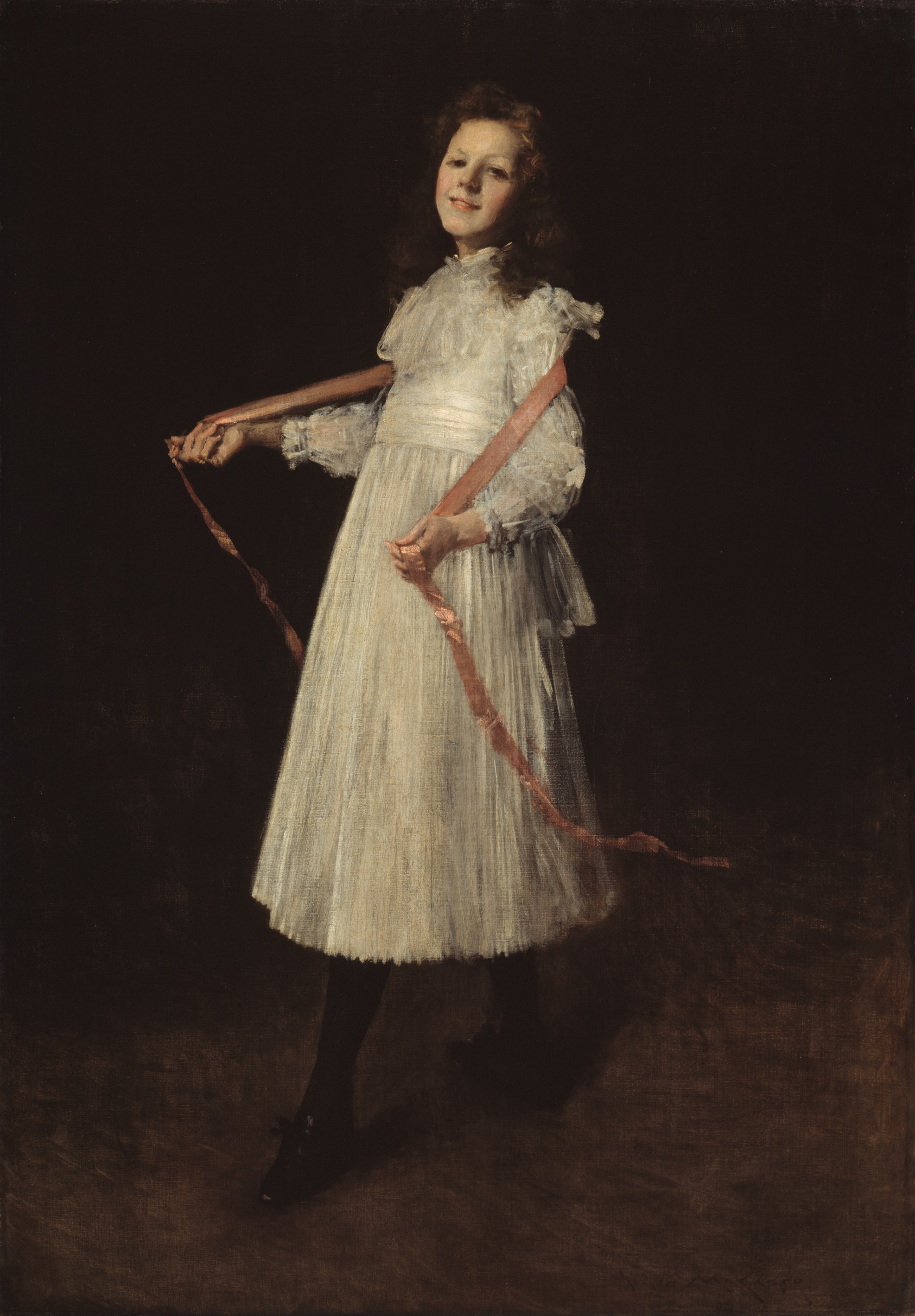 A work made of oil on canvas.