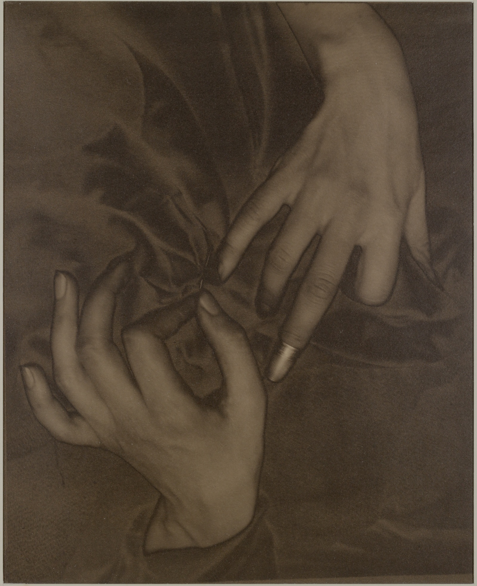 A work made of palladium print.