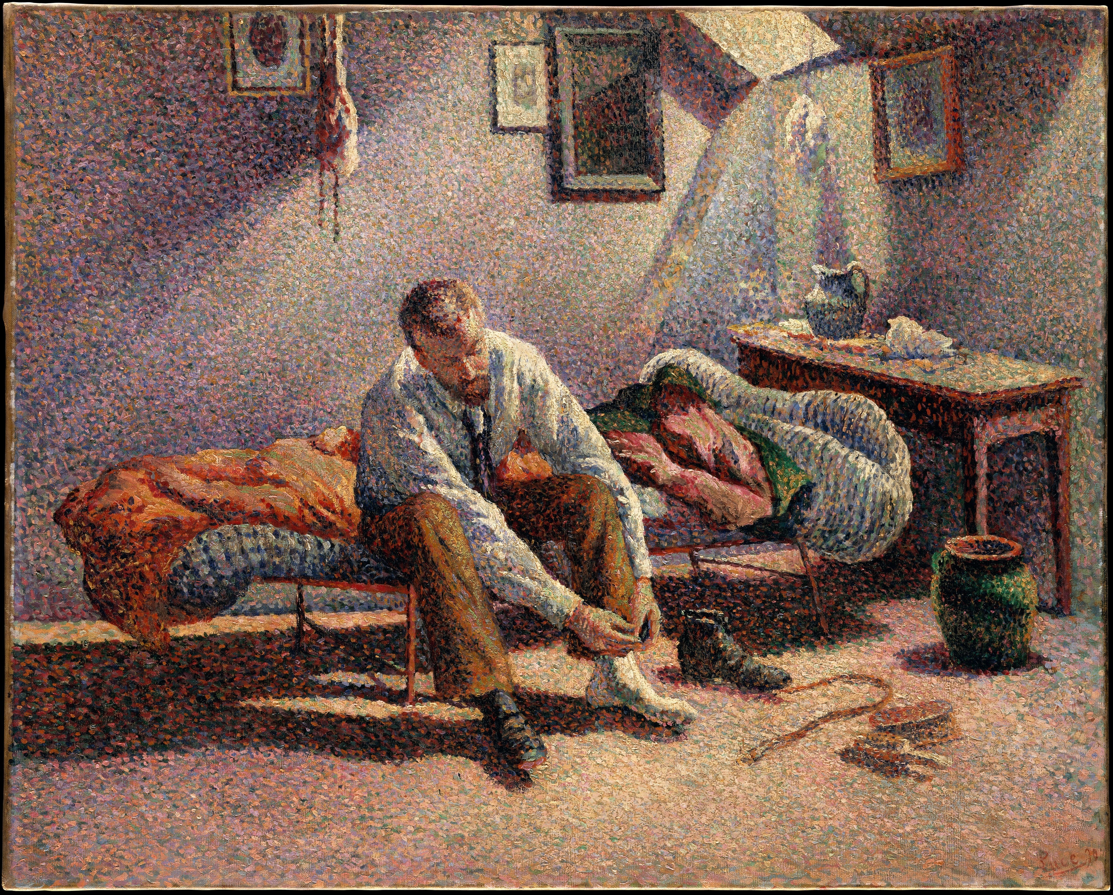 Morning, Interior by Maximilien Luce