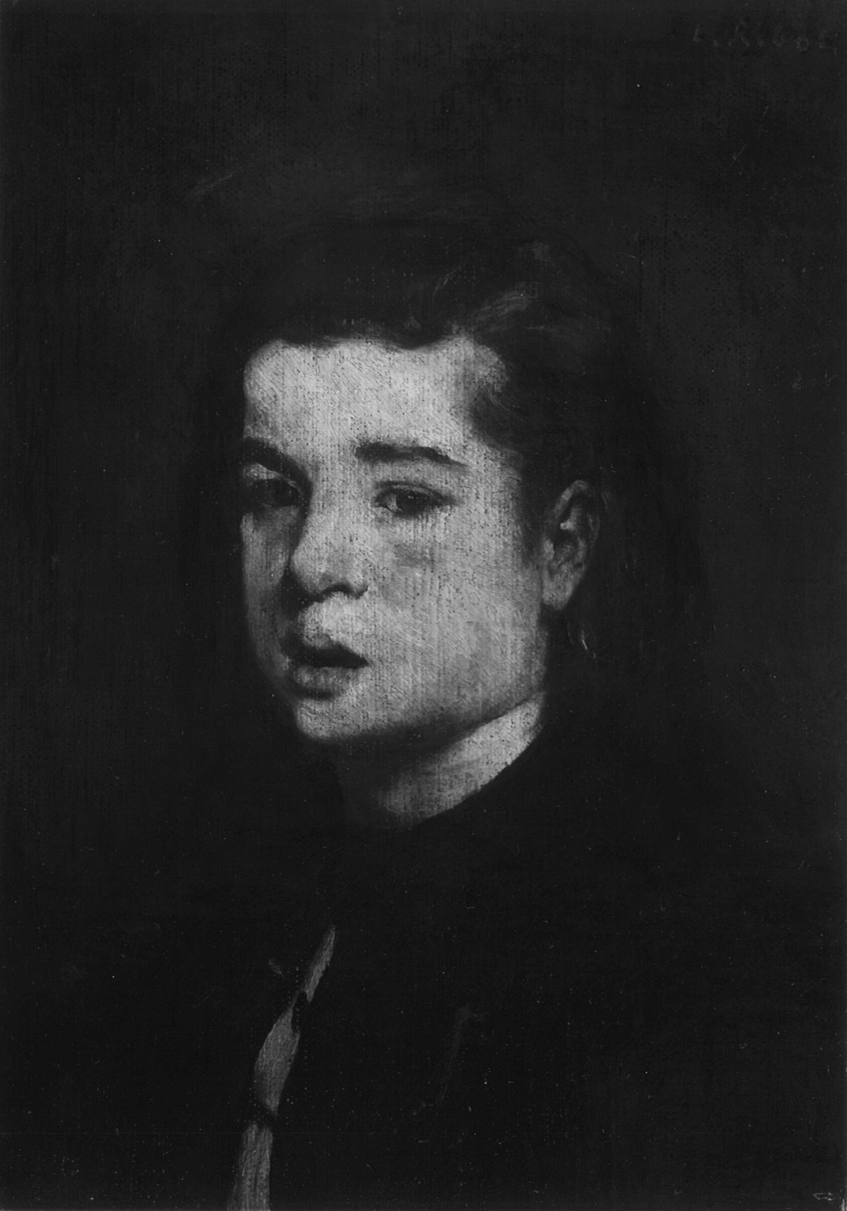 A work made of oil on canvas.