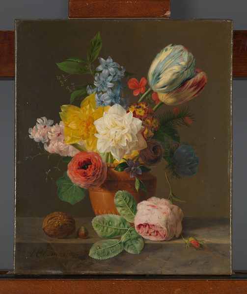 Still Life with Flowers and Nuts by Anthony Oberman Rijksmuseum Amsterdam SK-C-1749 by Anthony Oberman
