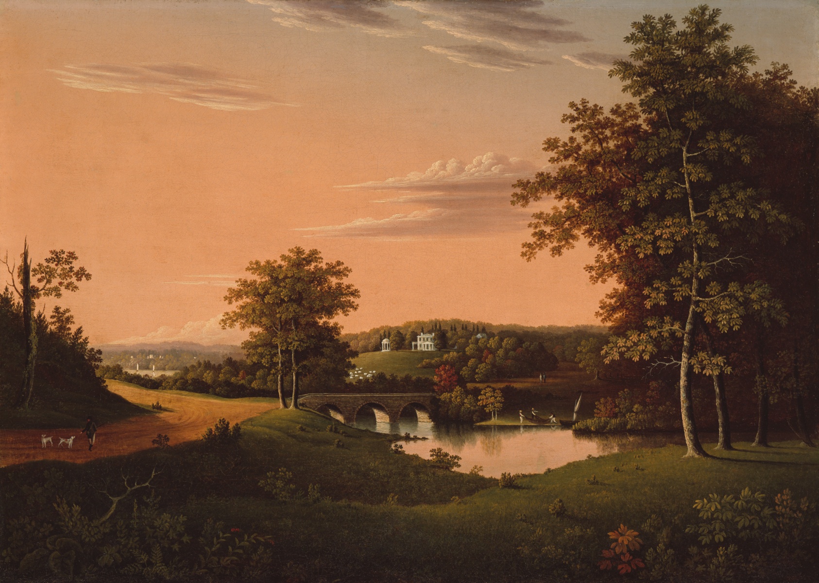 A work made of oil on canvas.