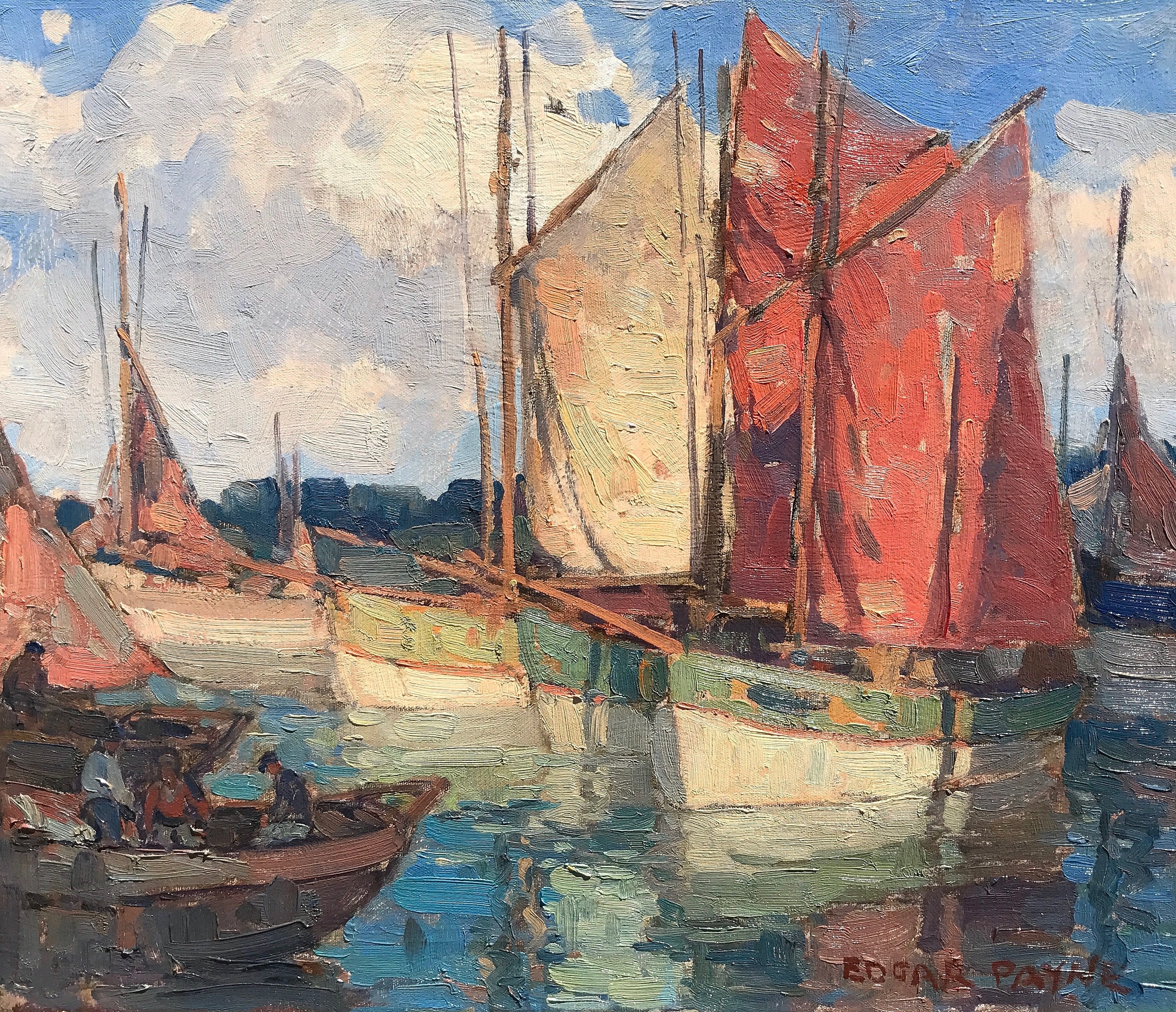 Brittany Boats by Edgar Payne