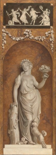 Behangselschildering met bacchante Rijksmuseum Amsterdam SK-A-5025 by Jurriaen Andriessen
