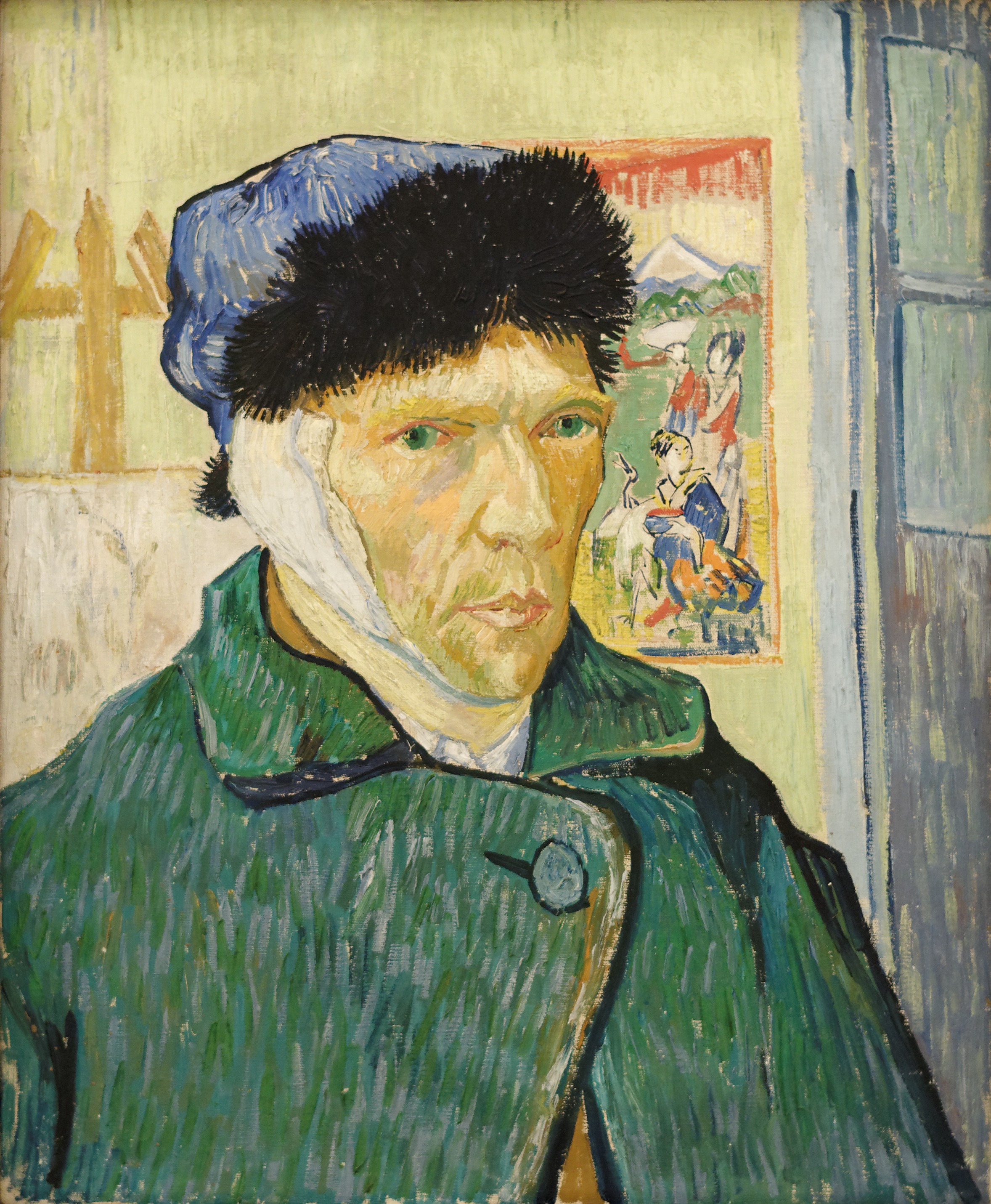 Autorretrato con la oreja vendada, 1889, by Vincent van Gogh