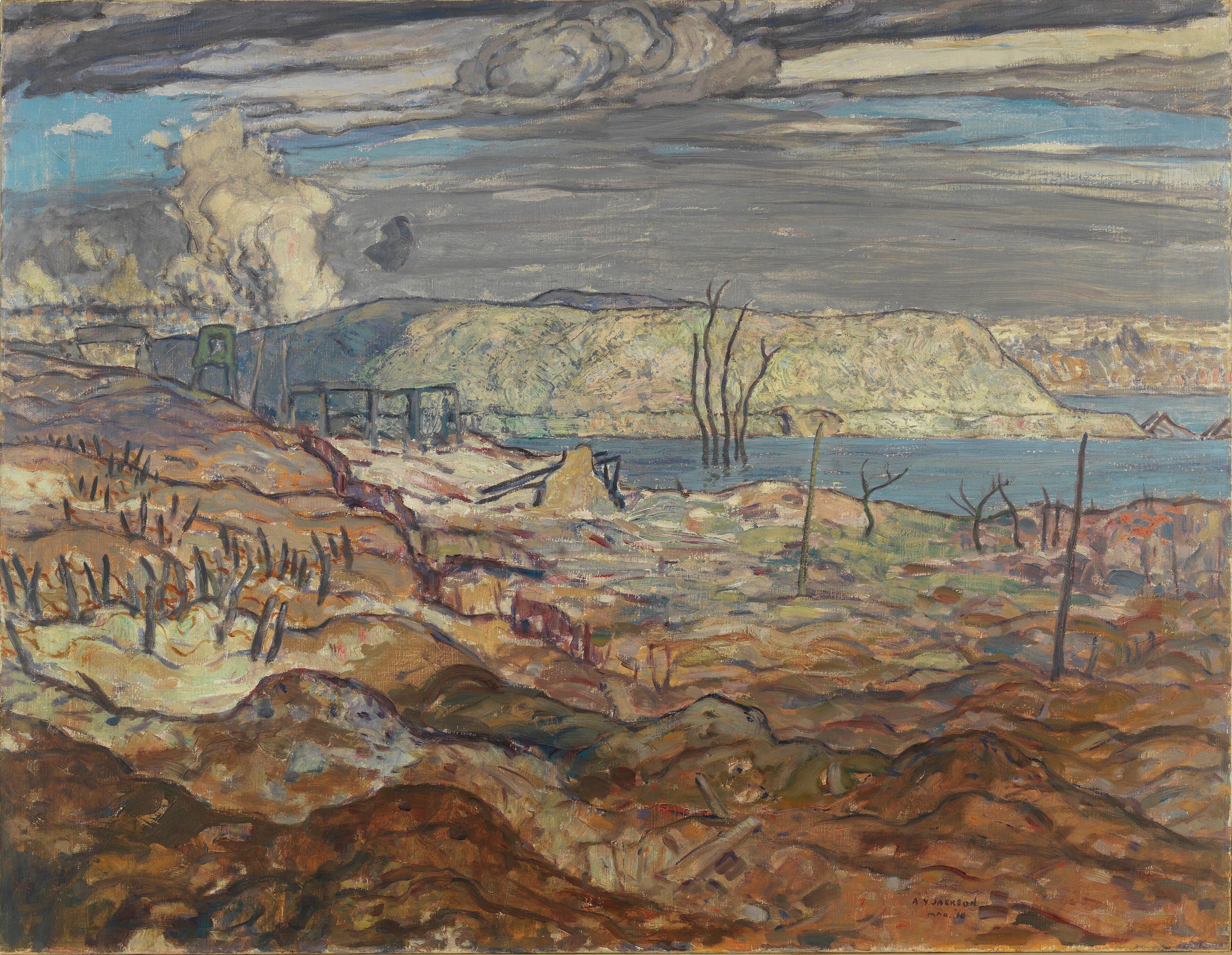 Green Crassier, 1918 by A. Y. Jackson