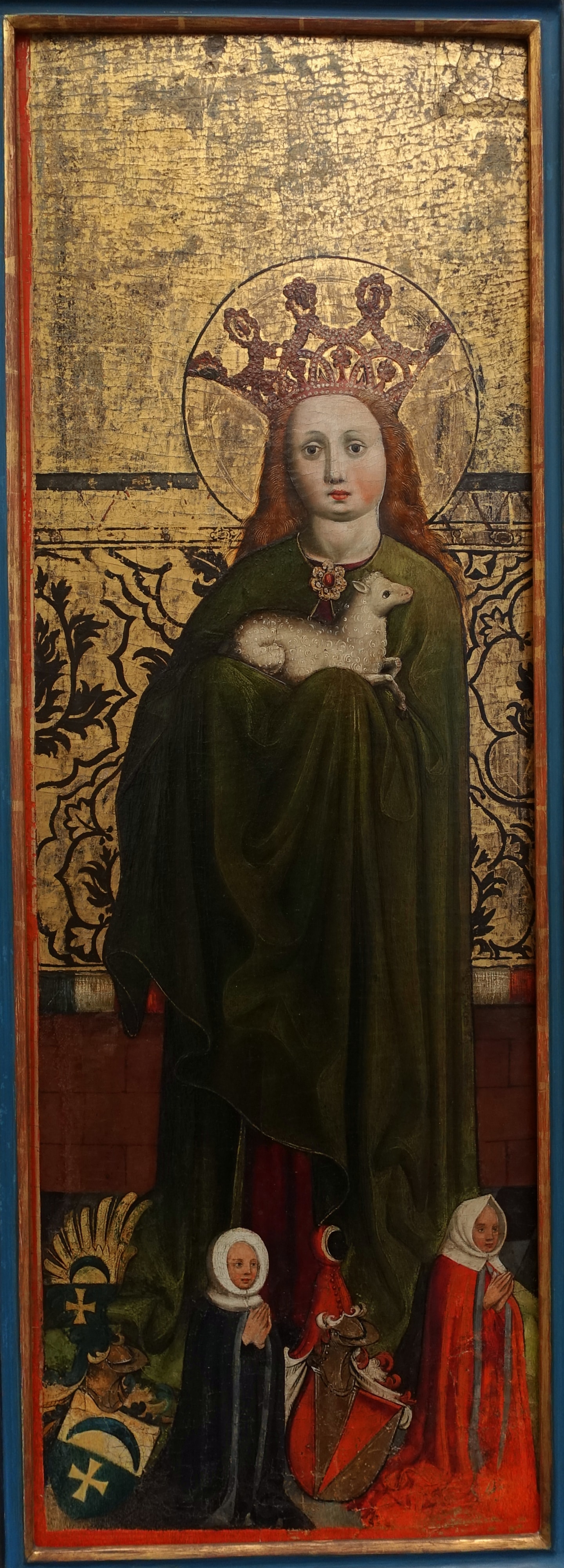 Saint Agnes, Angel of the Annunciation by Master of the Tucher Altarpiece