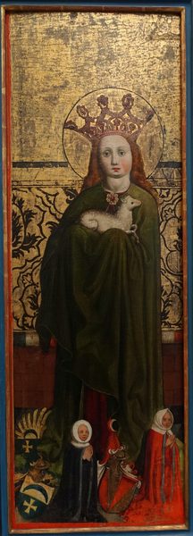 Saint Agnes, Angel of the Annunciation by Master of the Tucher Altarpiece