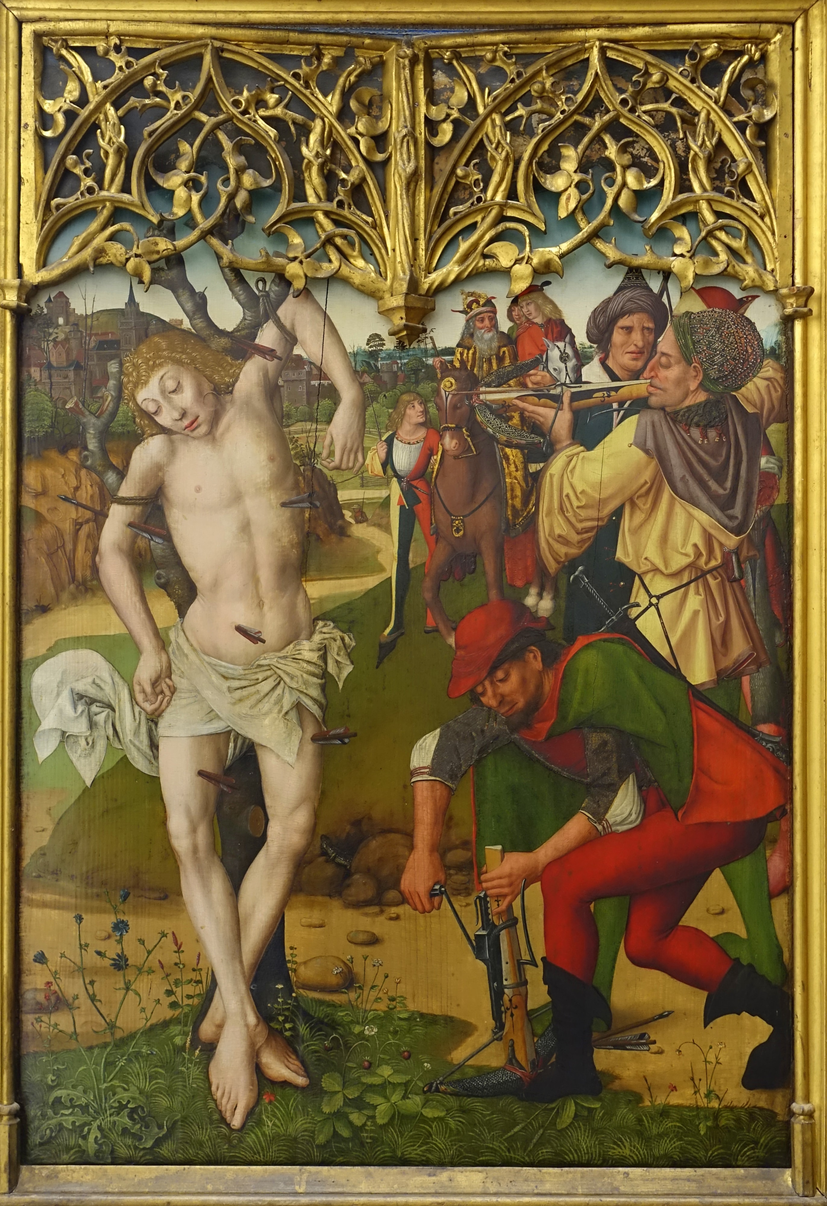 Augustine Altarpiece: Saints Catherine and Barbara by Master of the Augustine Altarpiece