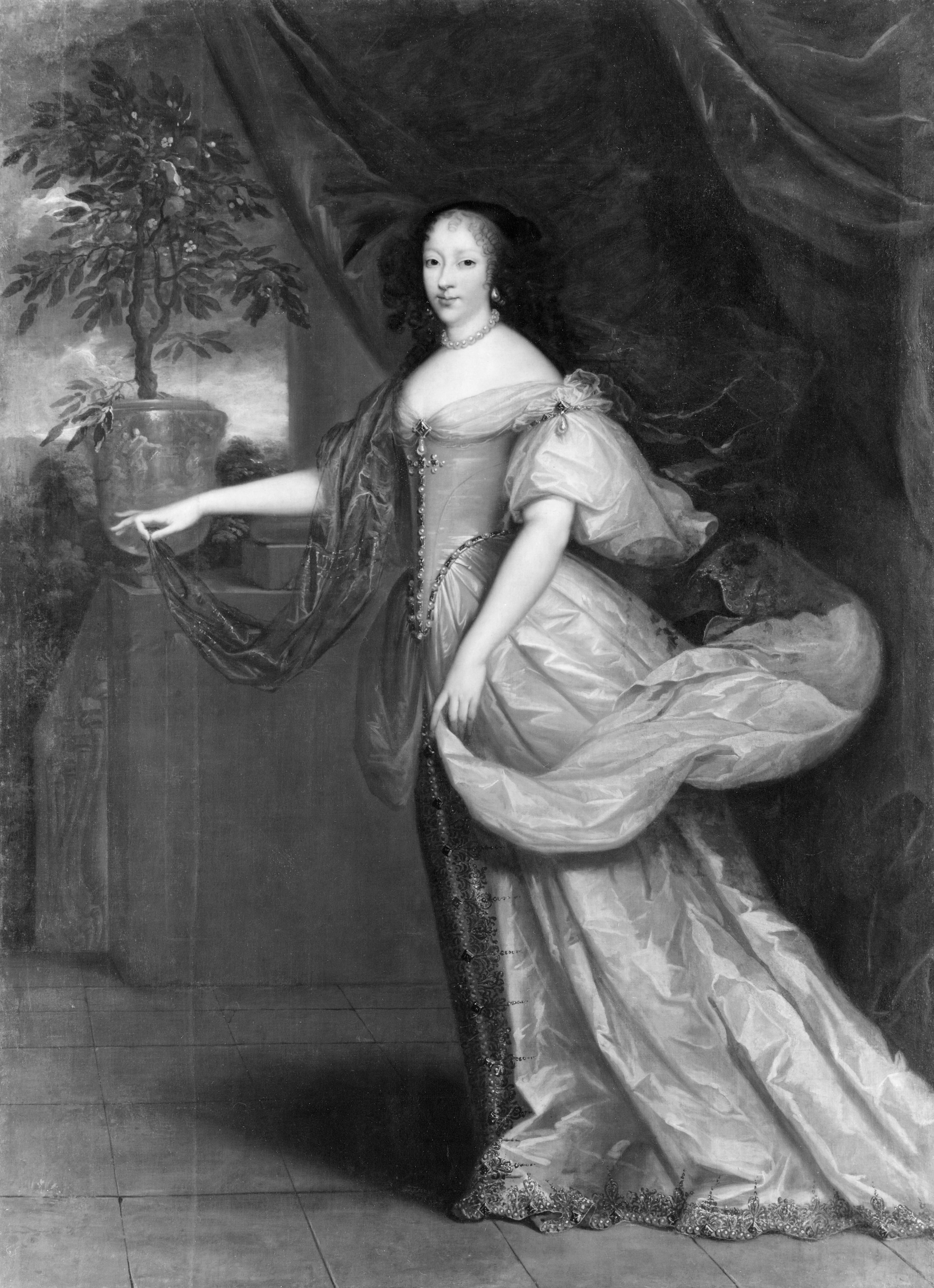 Anna Henrietta (1644-1670), princess of England, duchess of Orleans, married to Filip I of Orleans by Workshop of Henri and Charles Beaubrun