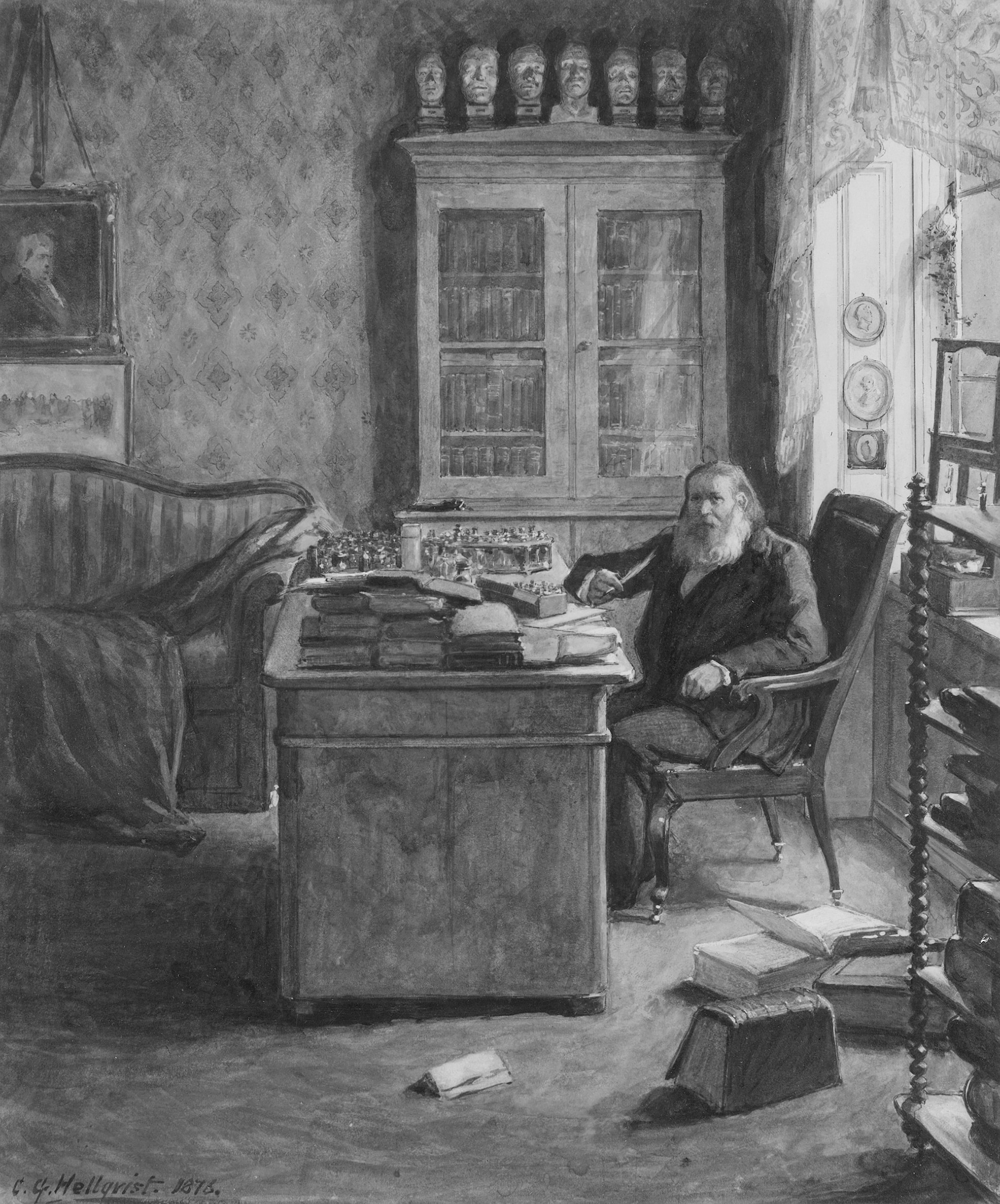Per Jakob Liedbeck, 1802-1876 by Carl Gustaf Hellqvist