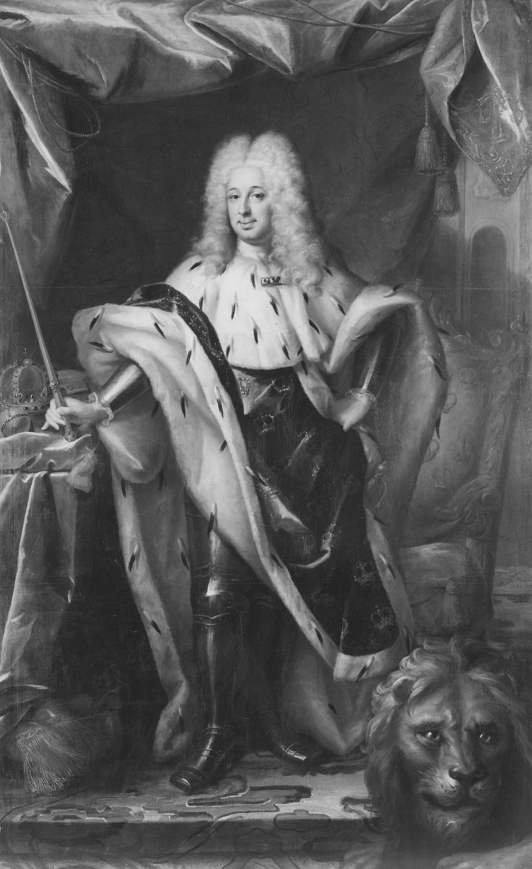 Fredrik I, 1676-1751, konung av Sverige lantgreve av Hessen-Kassel by Georg Desmarées