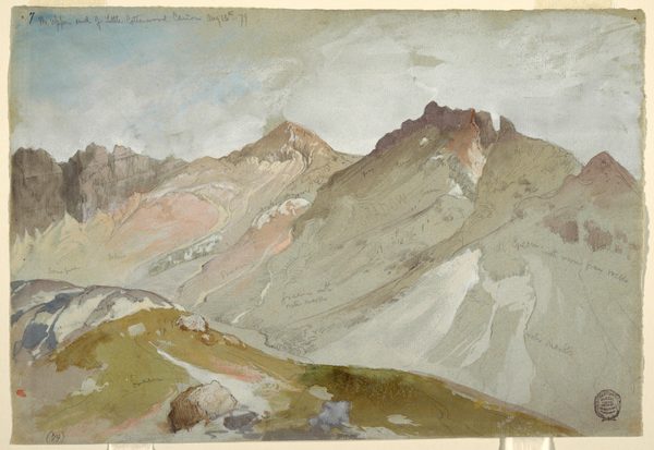 Drawing, The Upper End of Little Cottonwood Canyon, Wasatch Range, near Ogden, Utah, August 13, 1879 by Thomas Moran