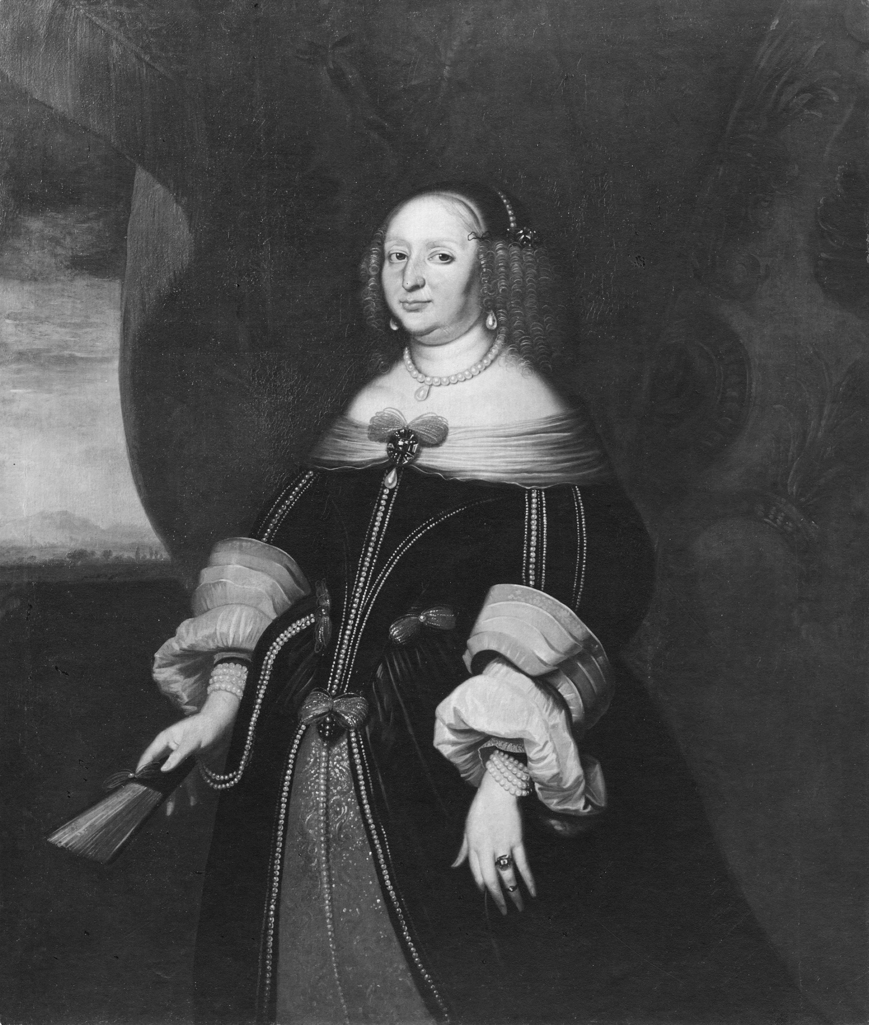 Sofia Eleonora, 1609-1671, prinsessa av Sachsen lantgrevinna av Hessen-Darmstadt by Salomon Duarte