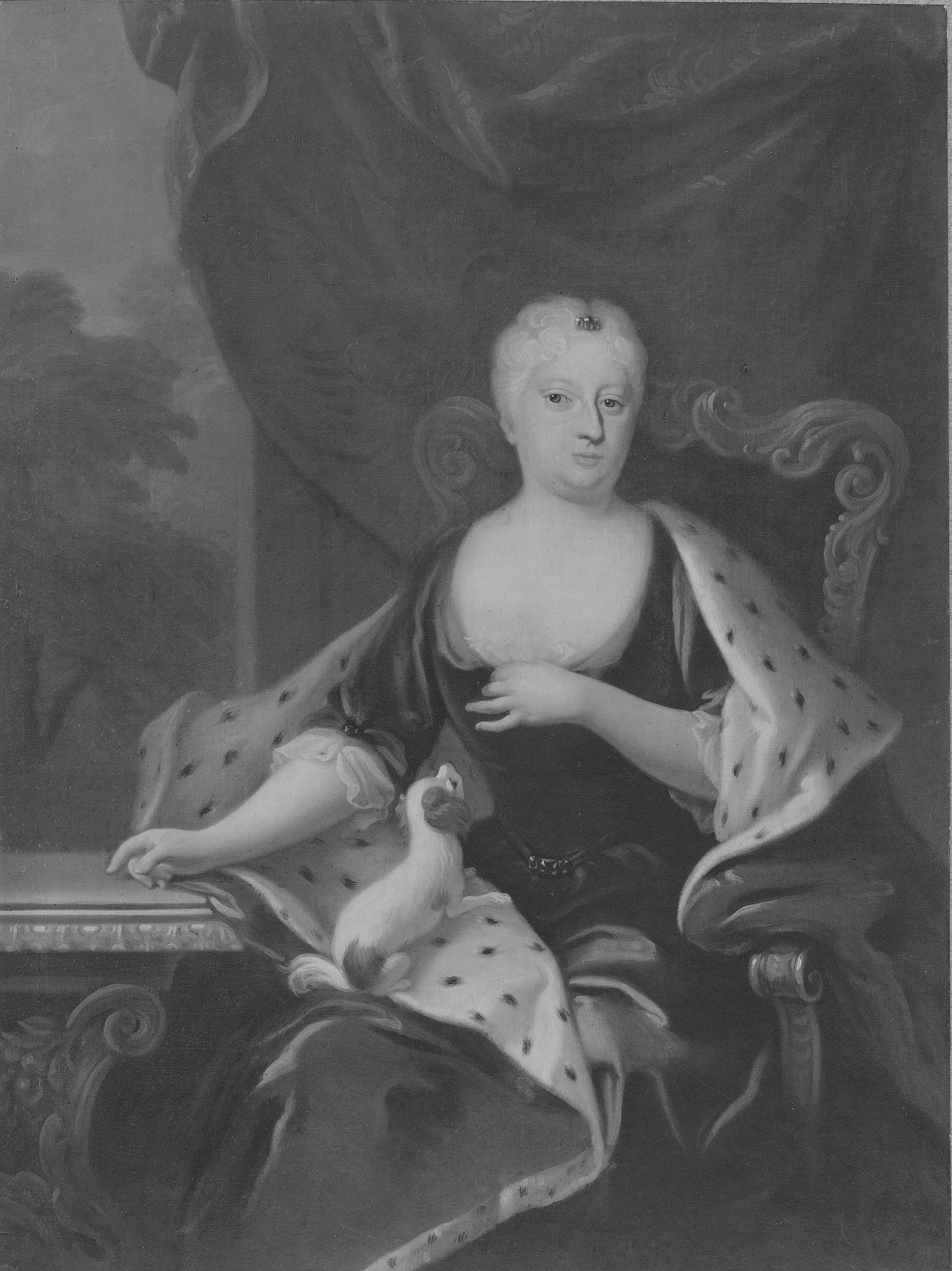 Portrait of Sofia Charlotta Karolina, 1678-1749 by Georg Engelhard Schröder