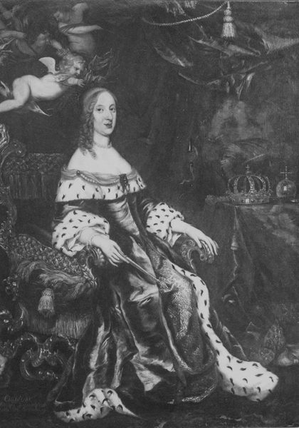 Kristina, 1626-89, drottning av Sverige by Unidentified painter