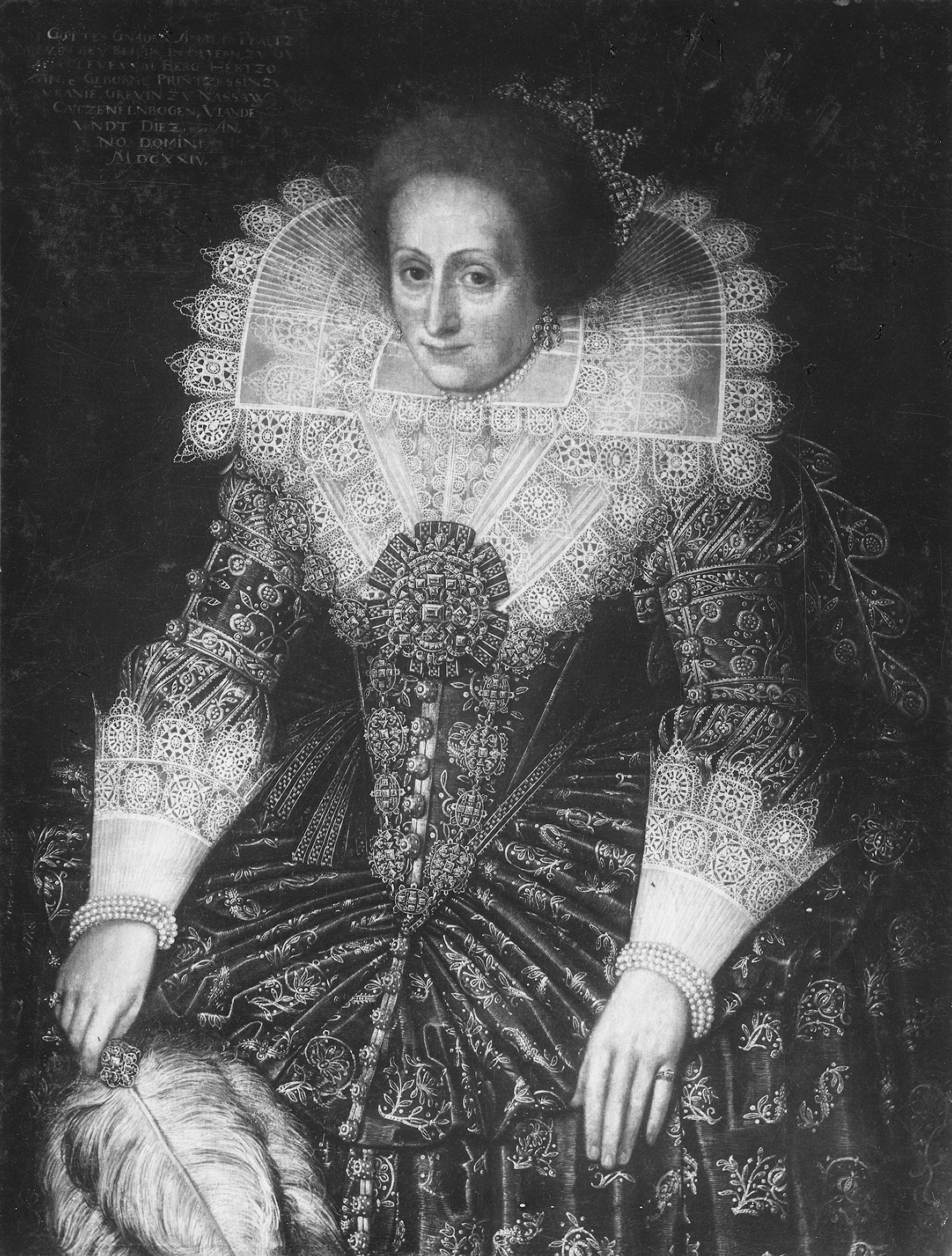 Amalia, 1581-1645, prinsessa av Nassau Oranien, pfalzgrevinna av Landsberg by Unidentified painter