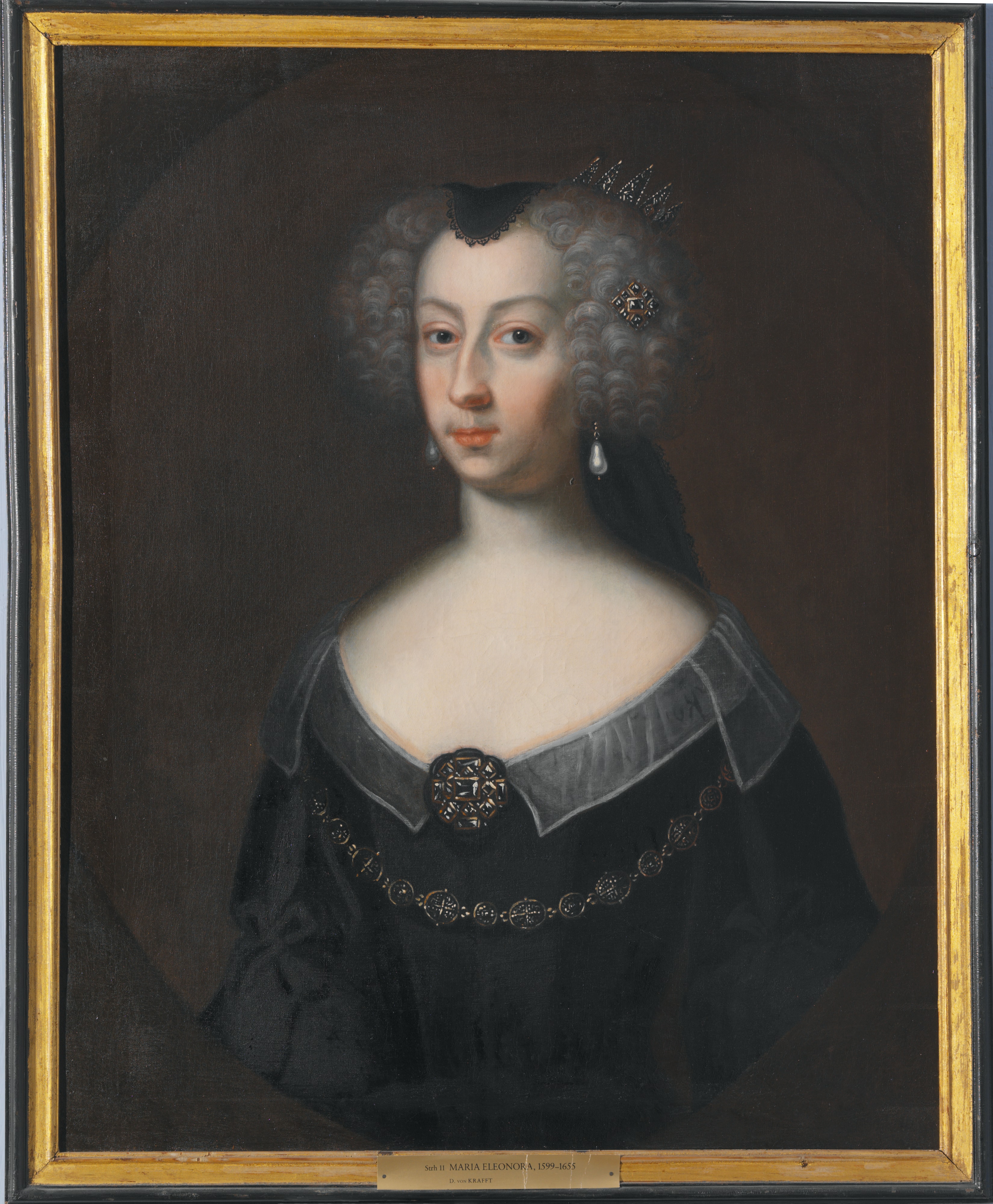 Maria Eleonora, 1599-1655, drottning av Sverige, prinsessa av Brandenburg by David von Krafft