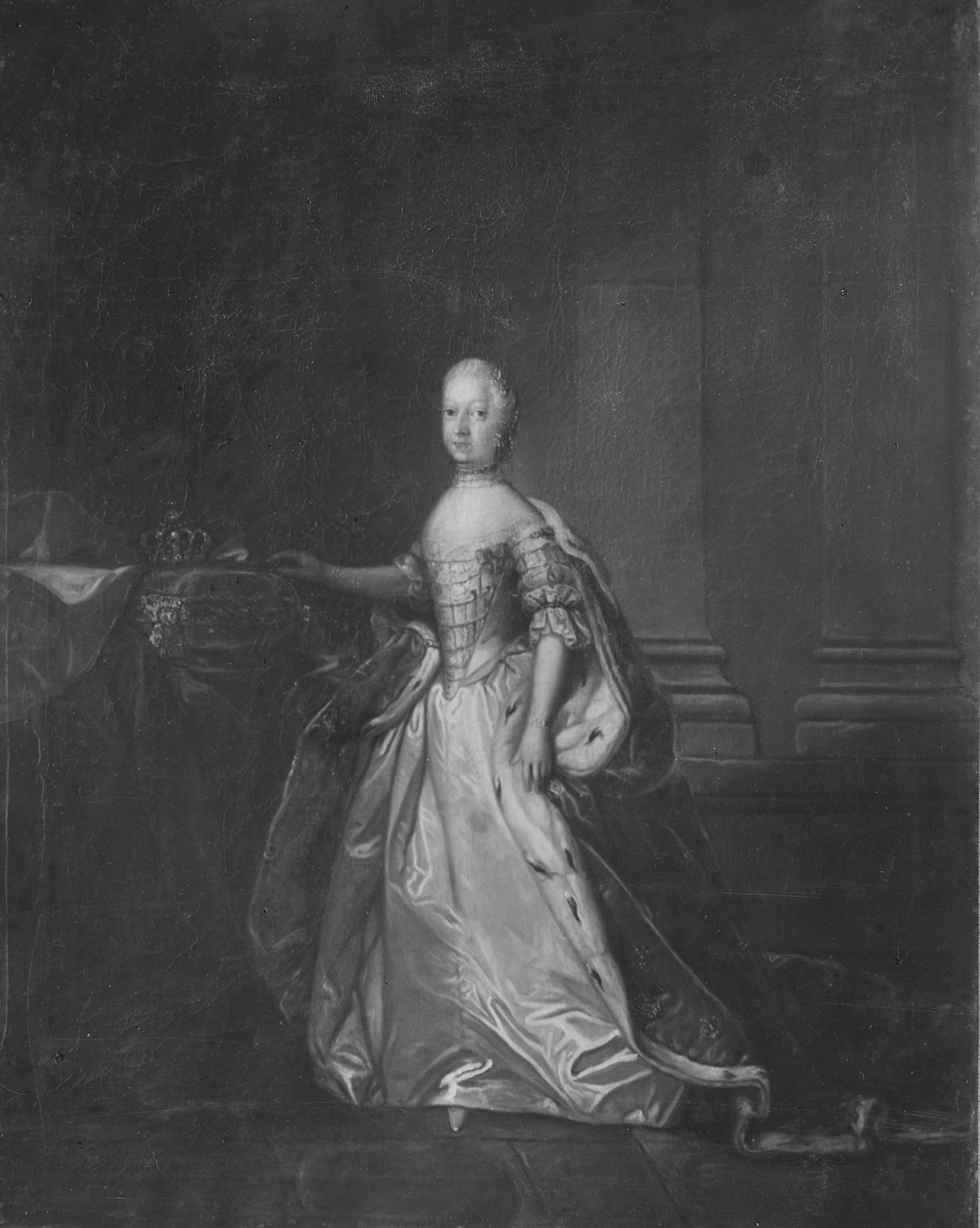 Lovisa, 1724-51, drottning av Danmark och Norge by Carl Gustaf Pilo