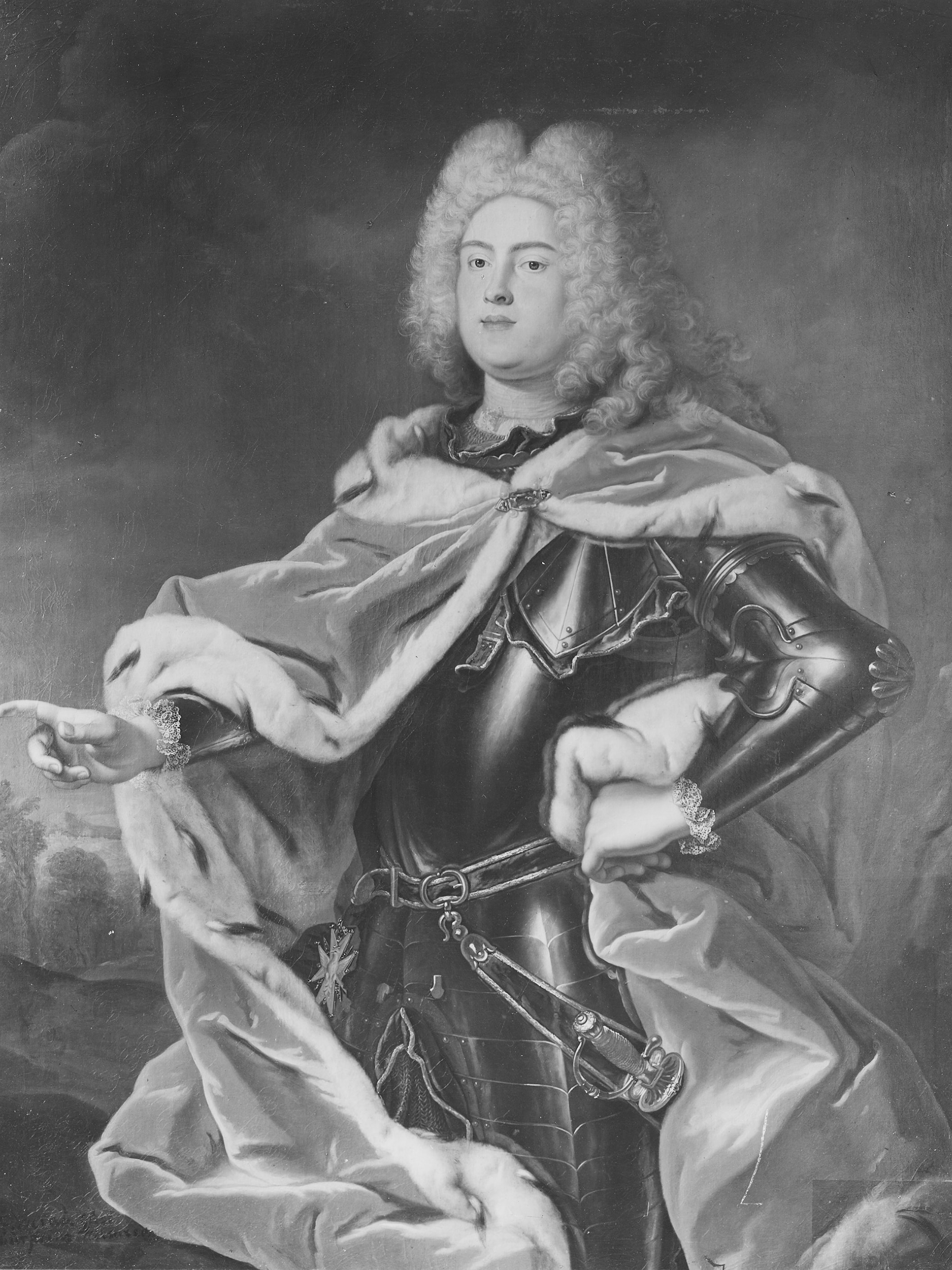 August III, 1696-1763, kurfurste av Sachsen, konung av Polen by Louis de Silvestre